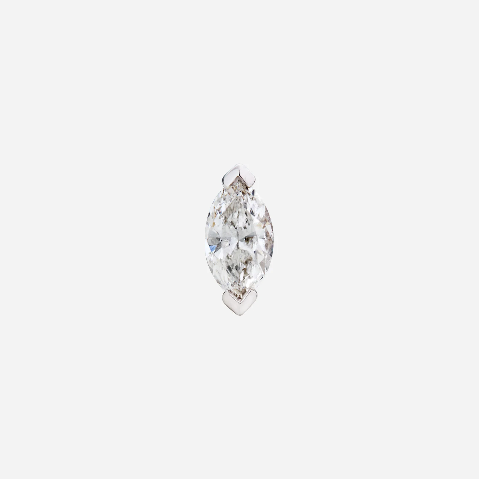 Marquise Cut Diamond Earring in White Gold (HDIAFREESTYLE1022A)