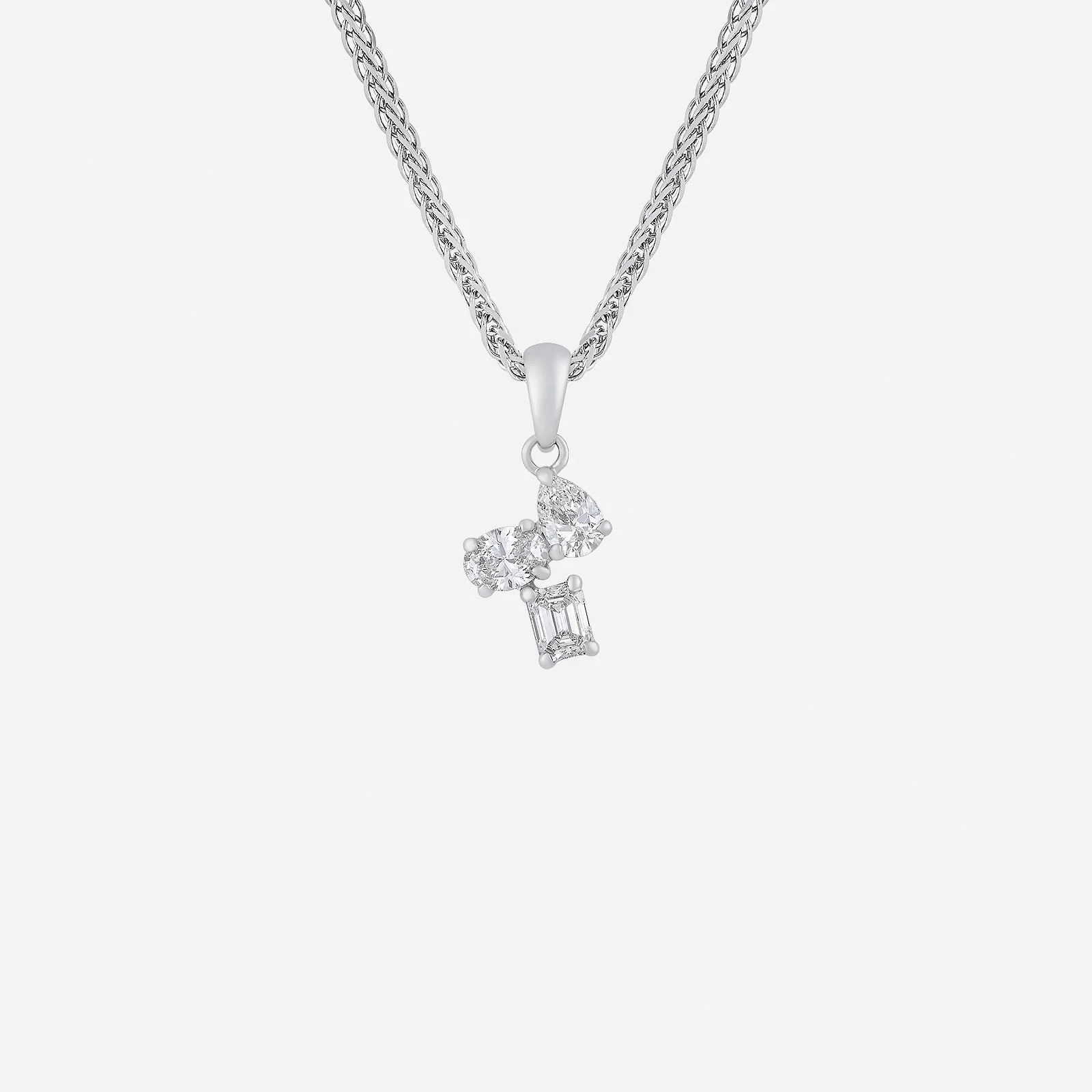 Mezcla Diamond Pendant in White Gold (GDIAFREESTYLE1677A)