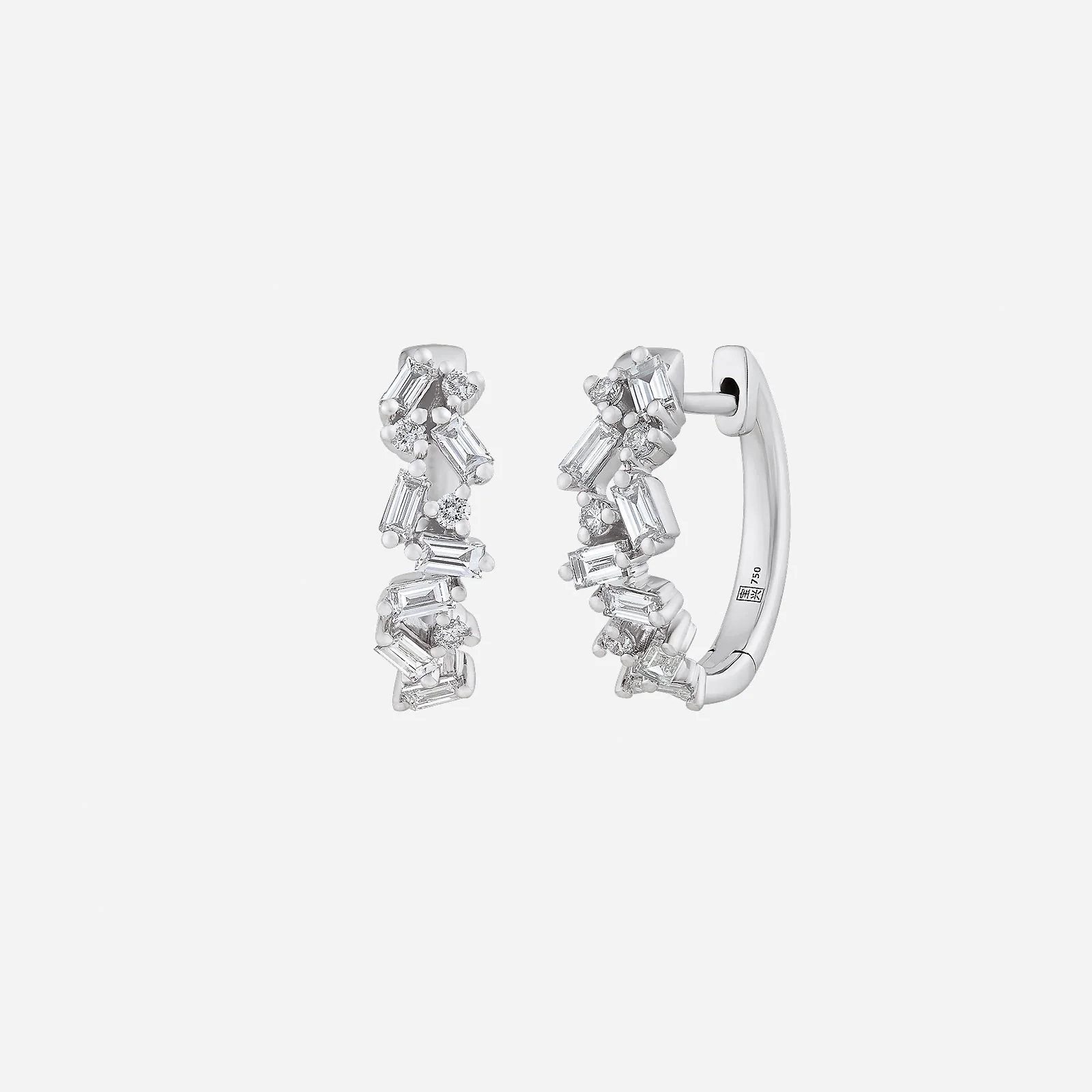 Mischen Diamond Earrings in White Gold (HDIASTYLE1514A)