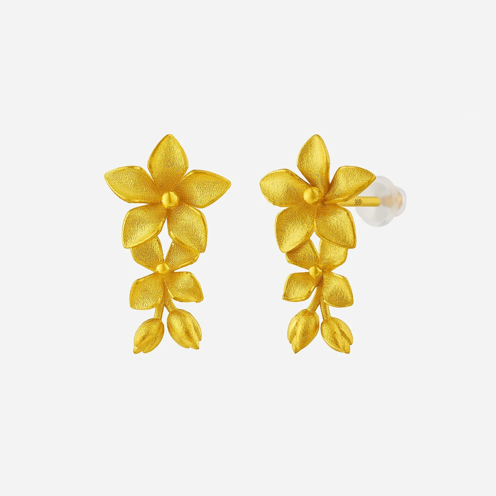 Myosotis Earrings in Yellow Gold (H999GROUP141V1383A)
