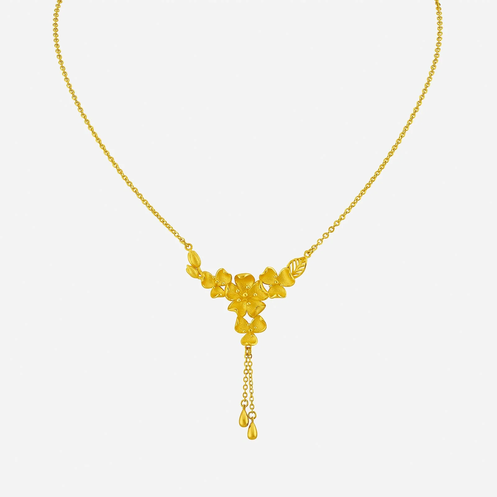 Nemophila Necklace in Yellow Gold (F999GROUP140V0462A)