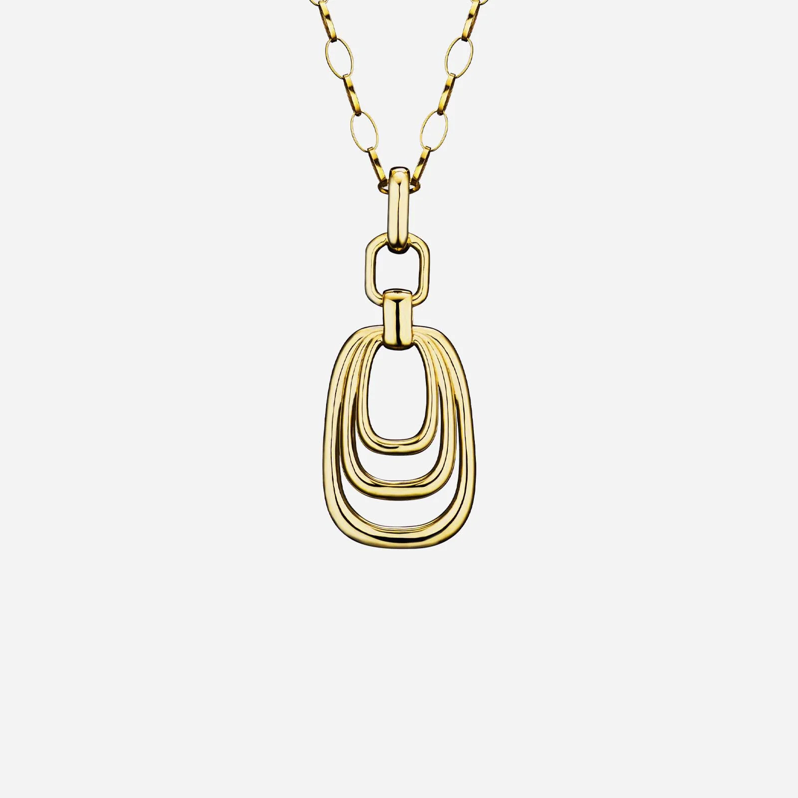 ORO22 Rectangular Pendant in Yellow Gold (GGORO22087V0922A)