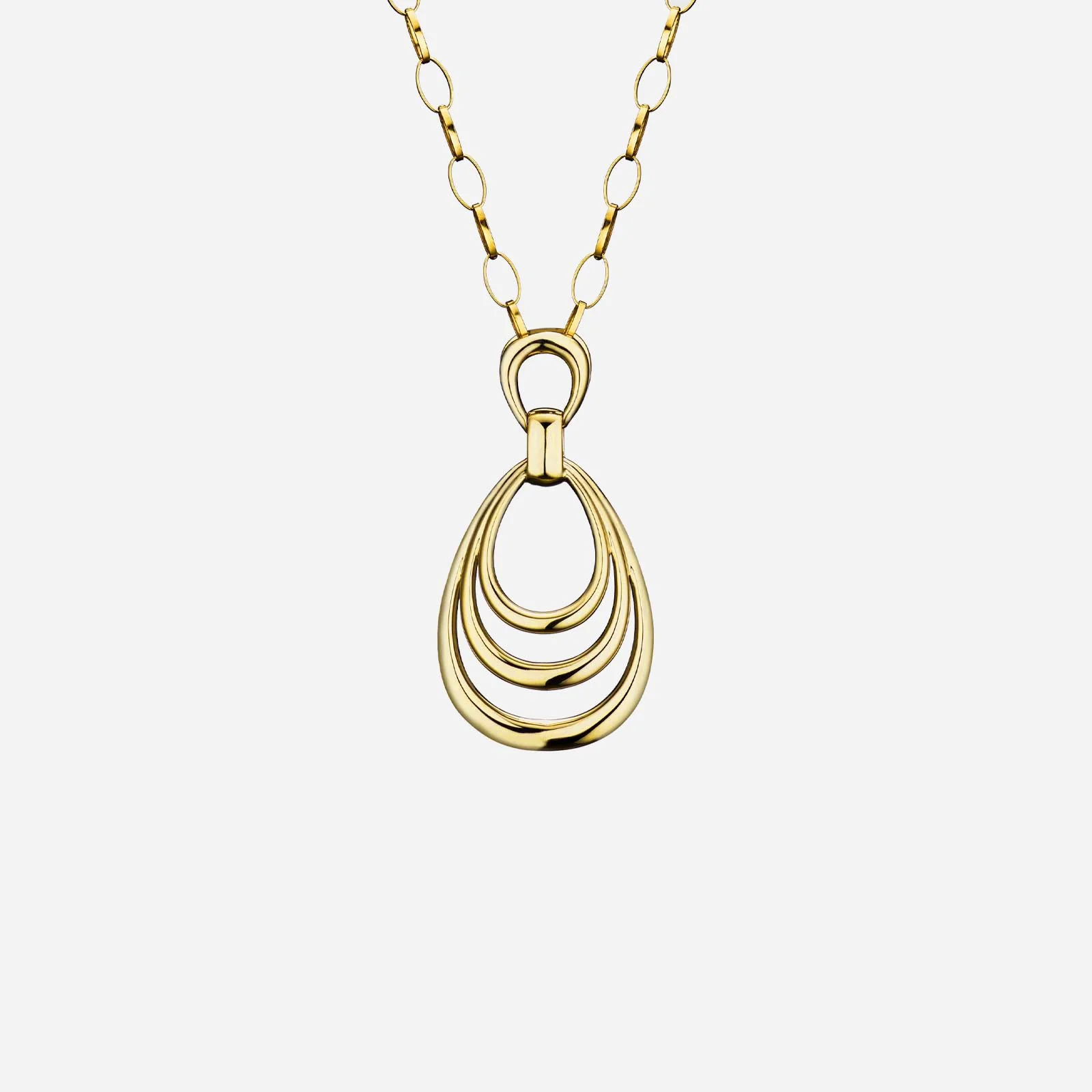 ORO22 Teardrop Pendant in Yellow Gold (GGORO22086V0921A)
