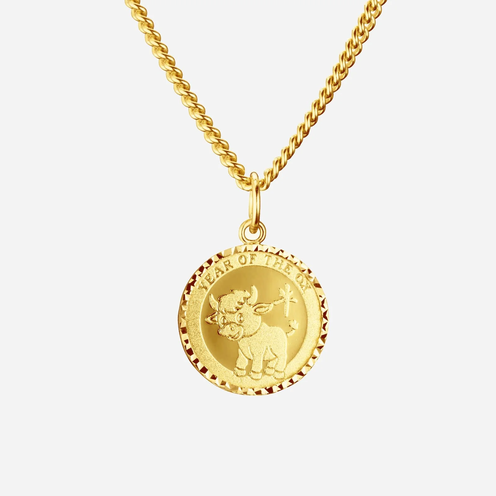 Ox Pendant in Yellow Gold (G22KZODIAC167021102A)
