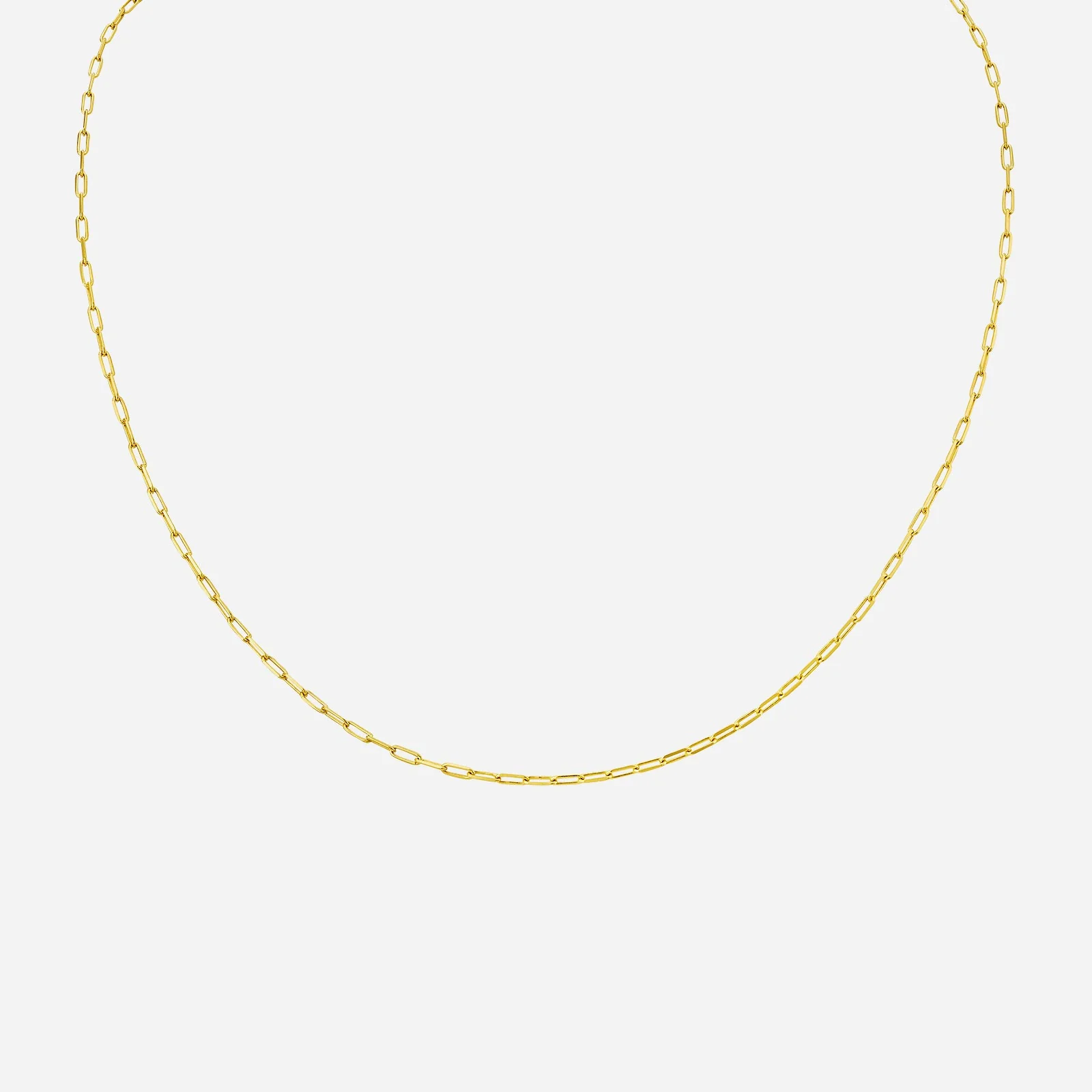 Paper Clip Chain in Yellow Gold (F22KSTYLE0288A)