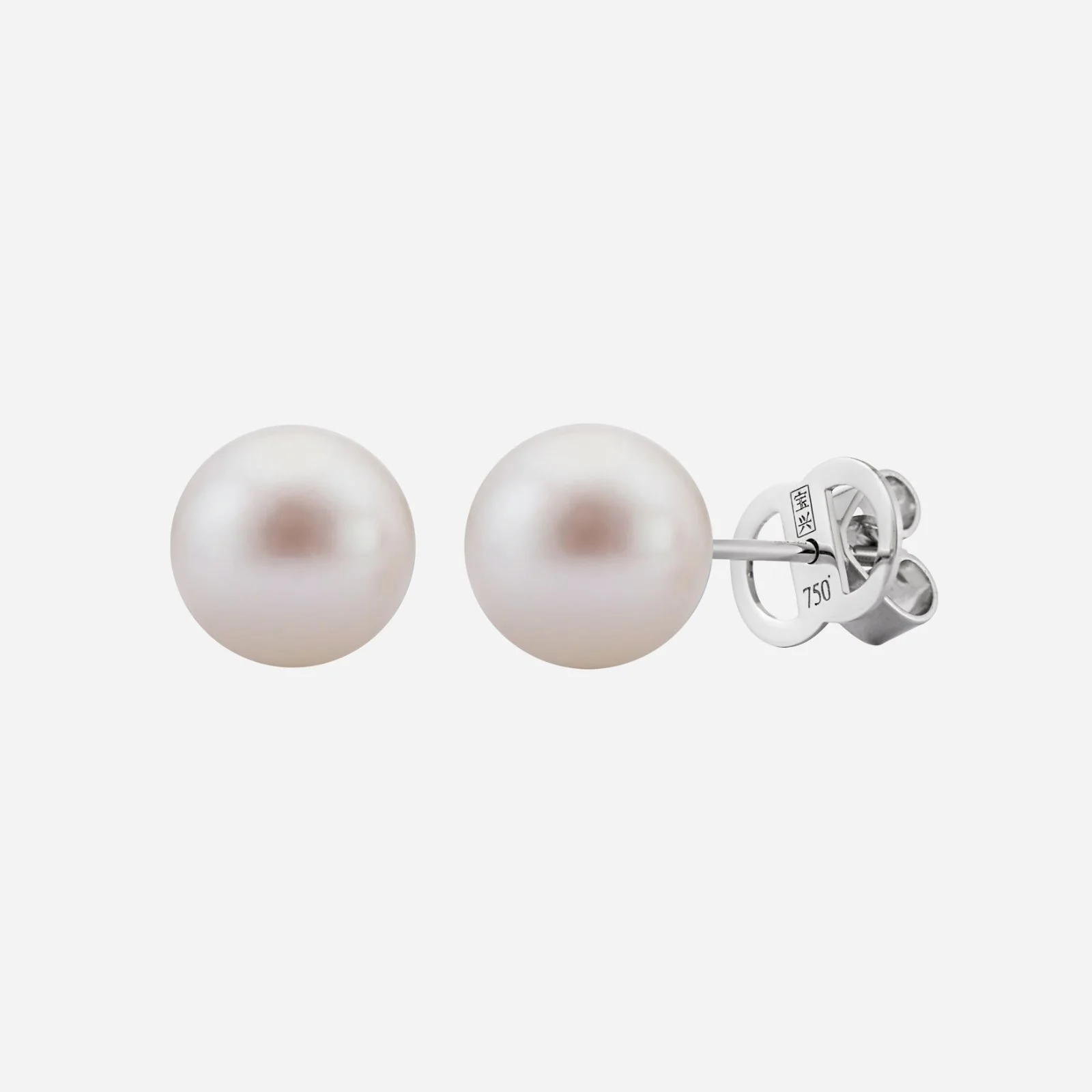 Pearl Sonata Earrings in White Gold (HSOLIT001Q0002A)