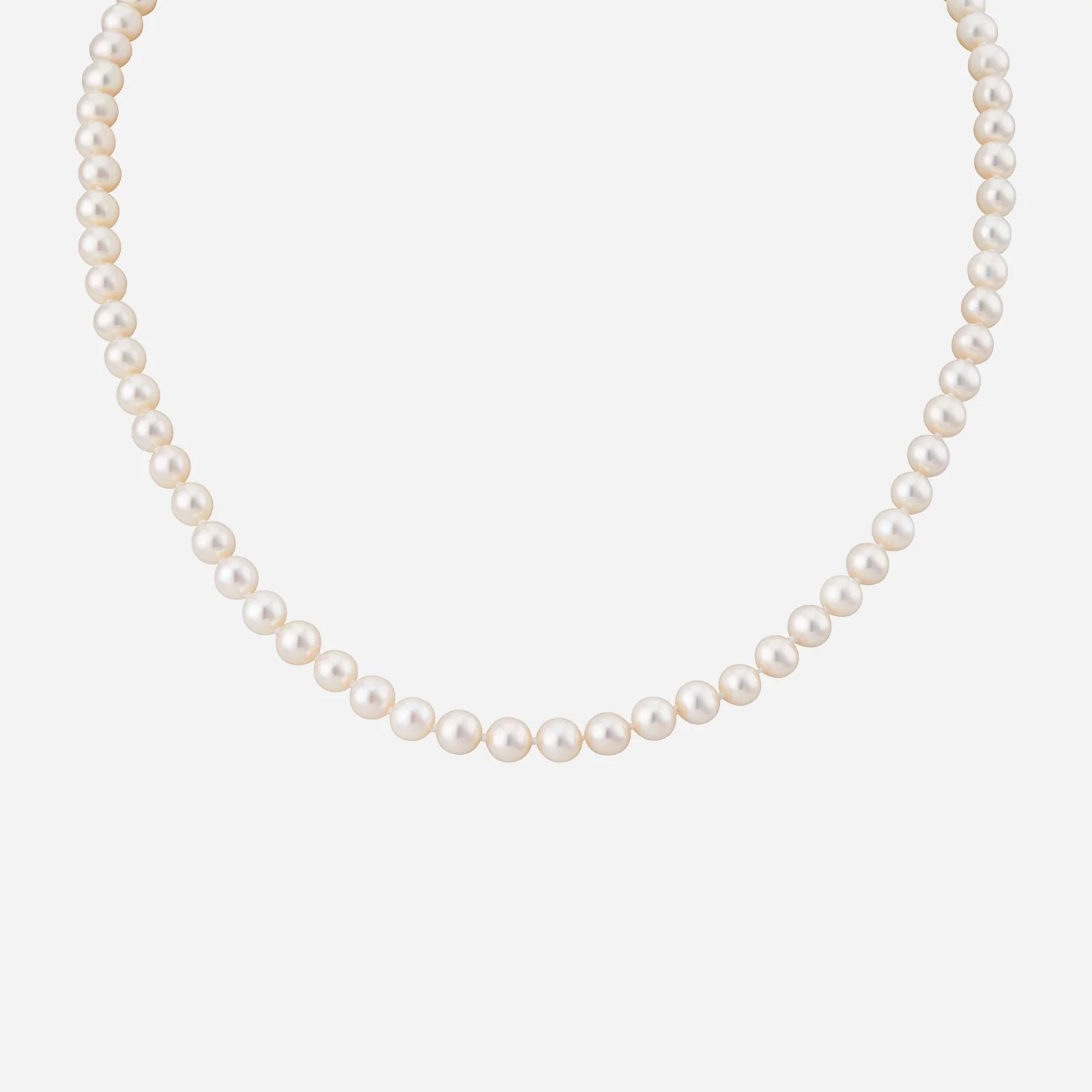 Pearl Sonata Necklace in White Gold (FPRLLINES0286A)