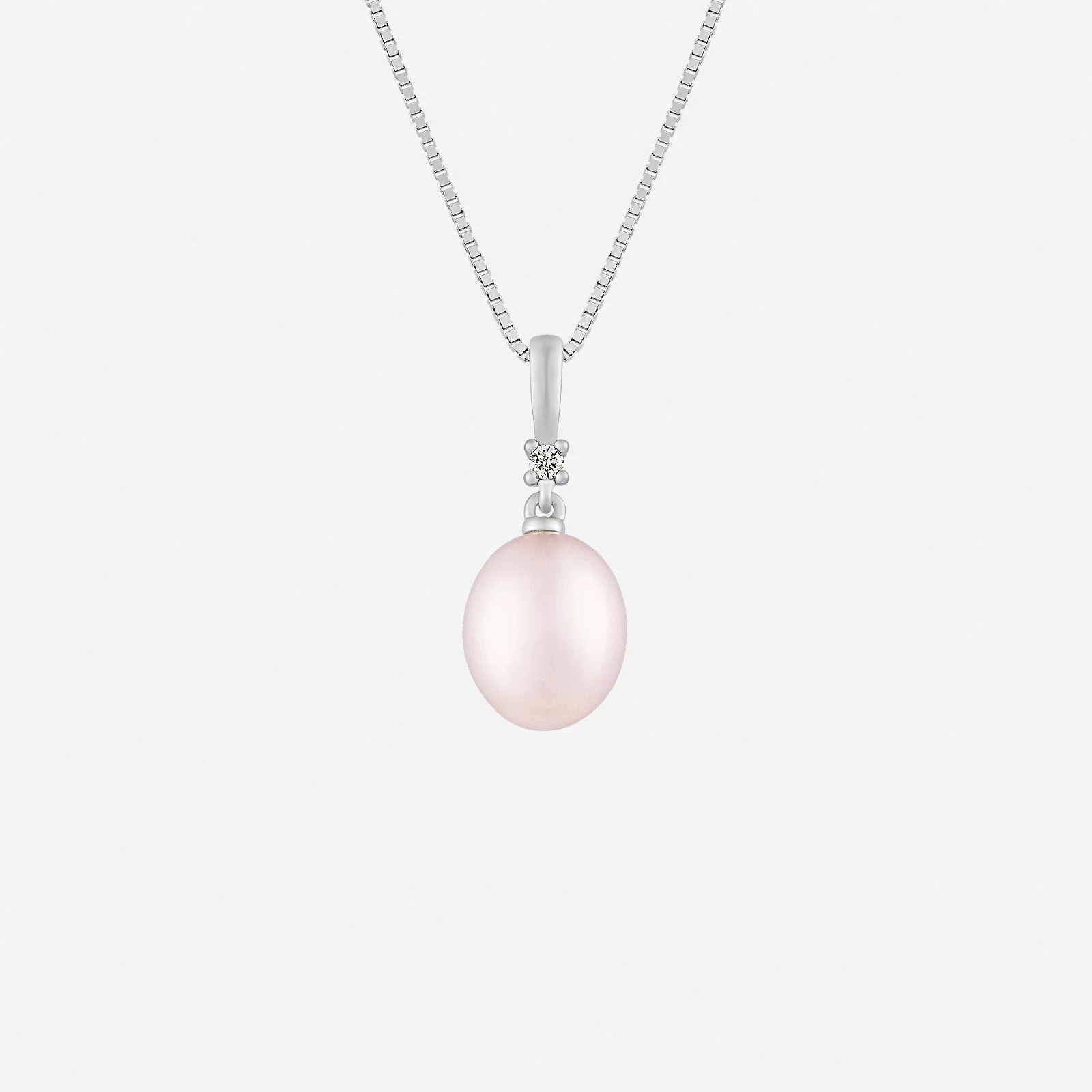 Pearl Pendant with Diamond in White Gold (GPRLGROUP204V1751A)
