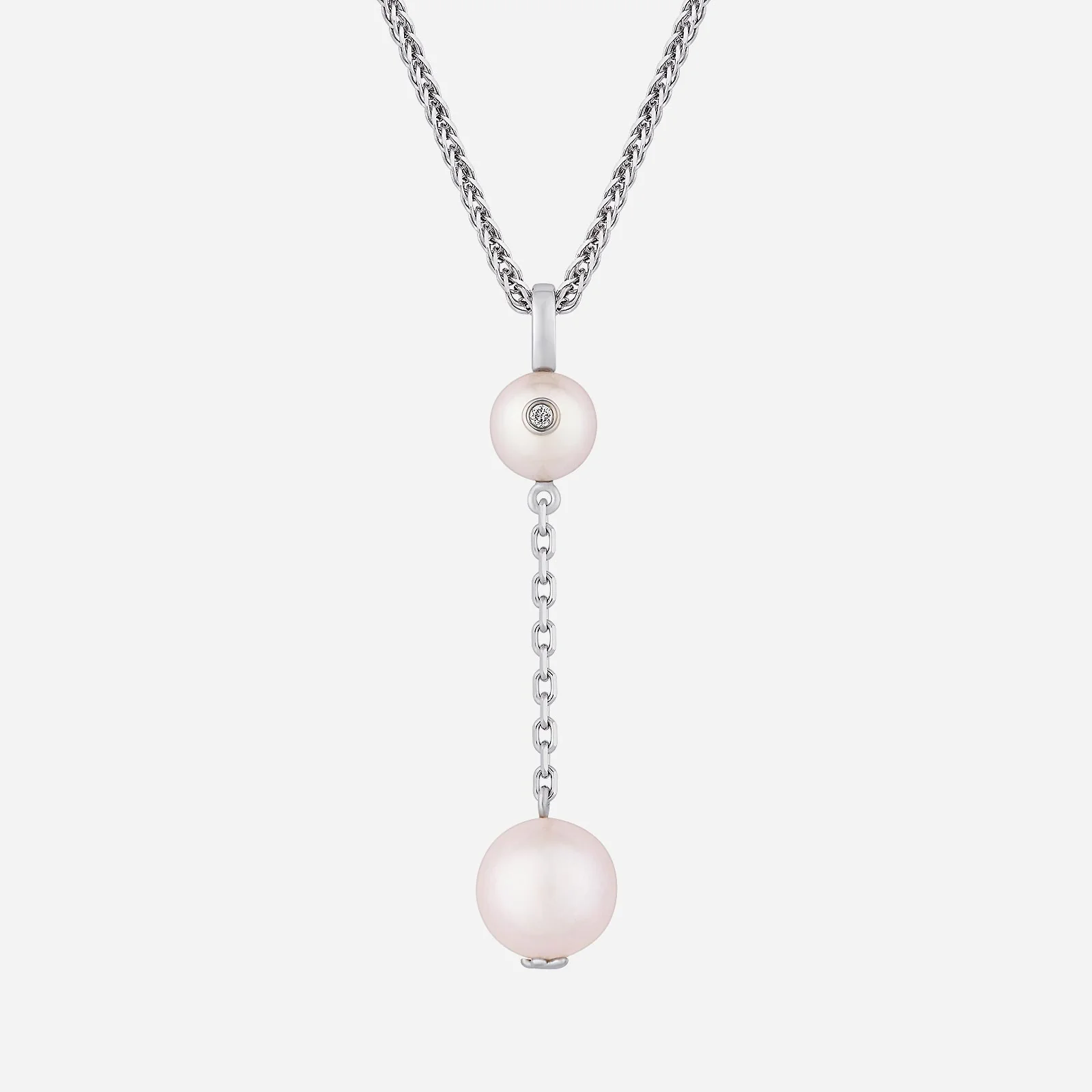 Pearl Pendant with Diamond in White Gold (GPRLSTYLE1475A)