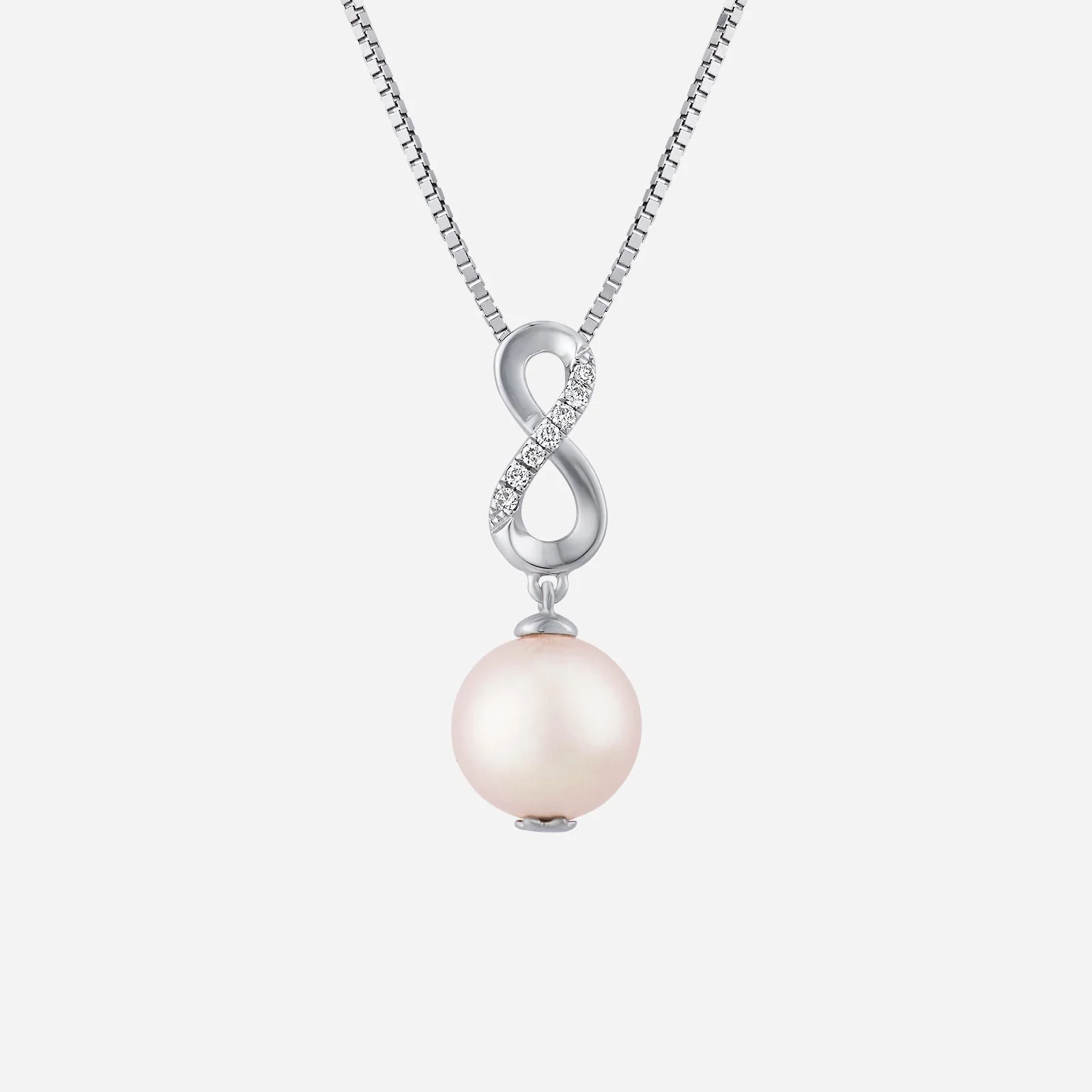Pearl Pendant with Diamond in White Gold (GPRLSTYLE1476A)