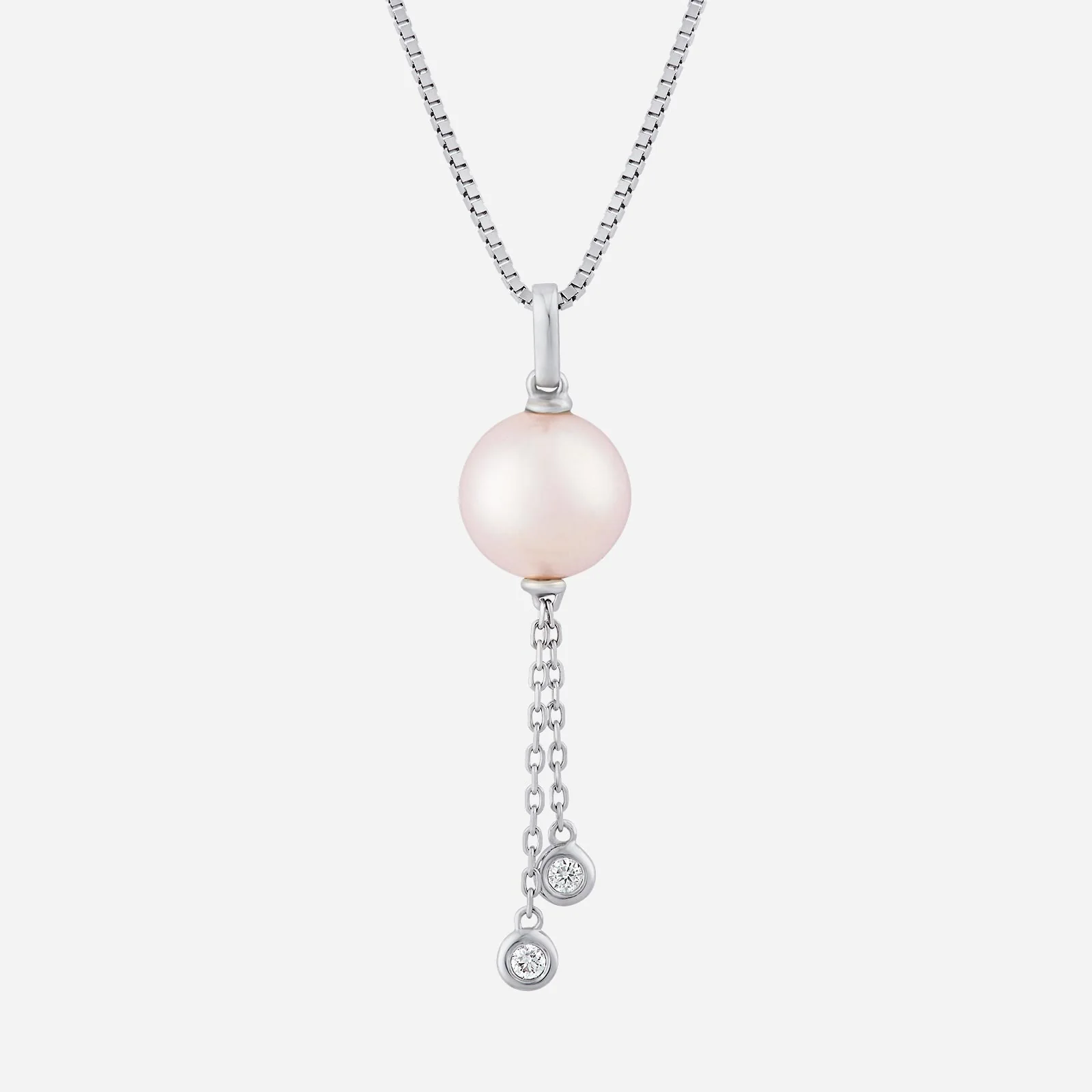 Pearl Pendant with Diamond in White Gold (GPRLSTYLE1485A)
