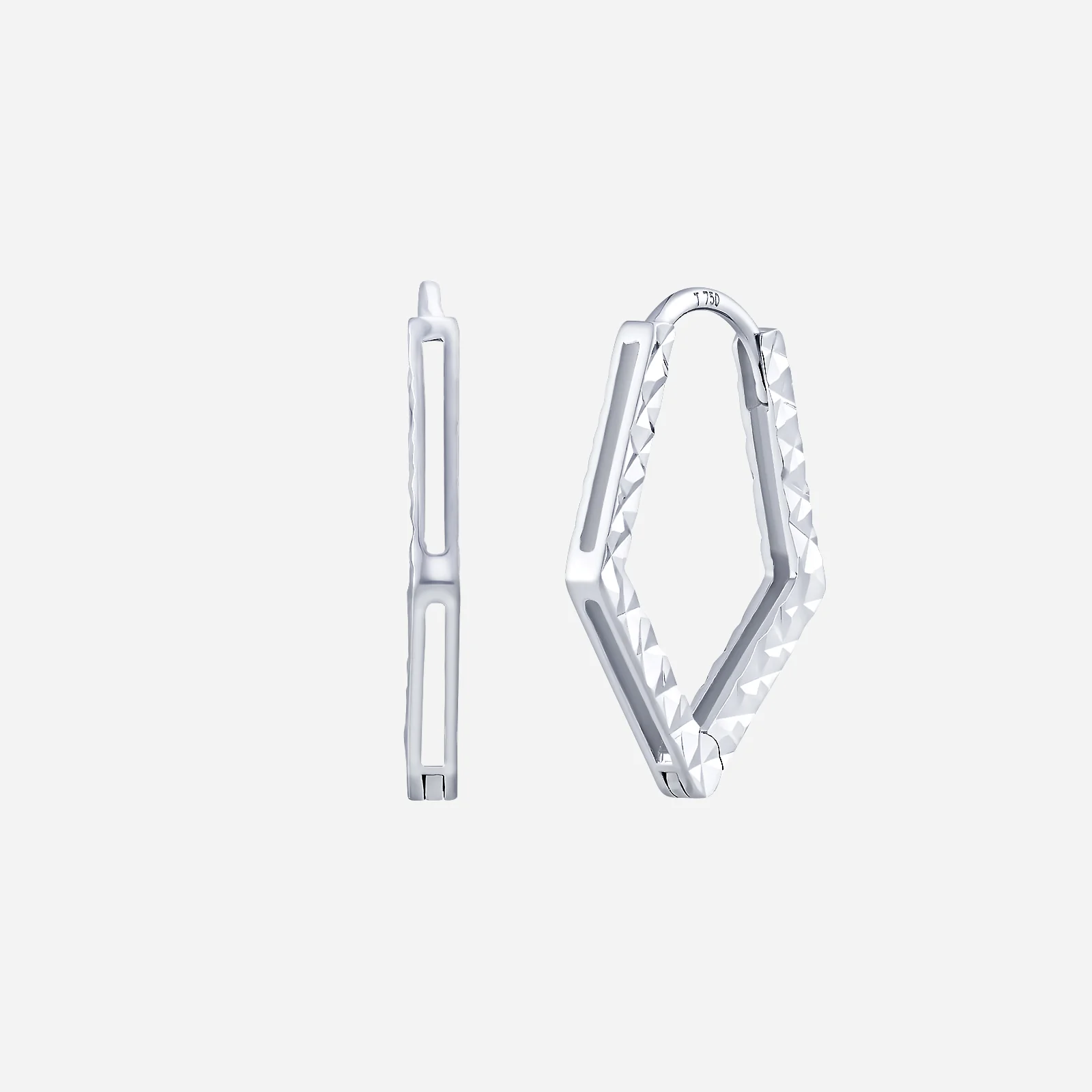 Pentastar Gleam Earrings in White Gold (H750STYLE1747A)