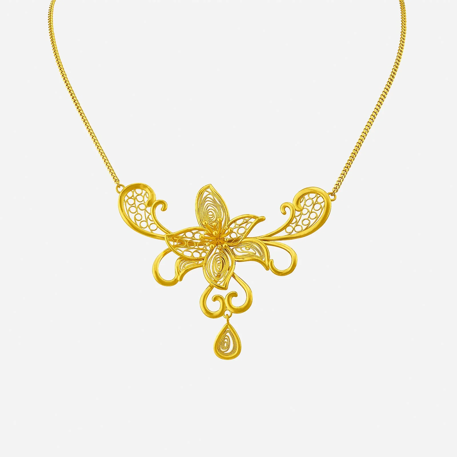 Periwinkle Necklace in Yellow Gold	 (F999GROUP139V0461A)