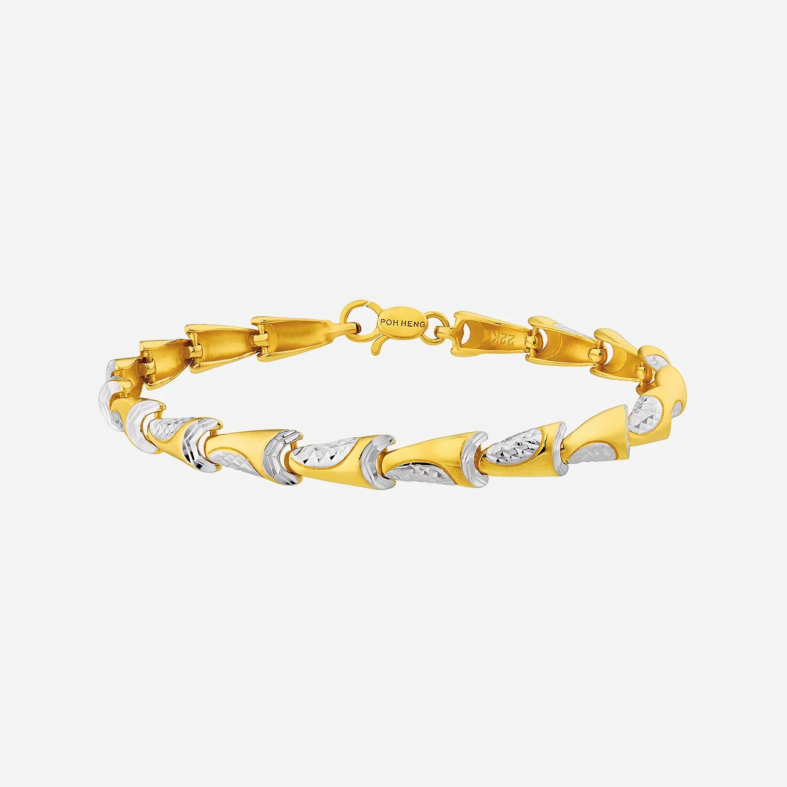 Perpetual Affection Bracelet in Yellow White Gold (E22KGROUP145V0539A)