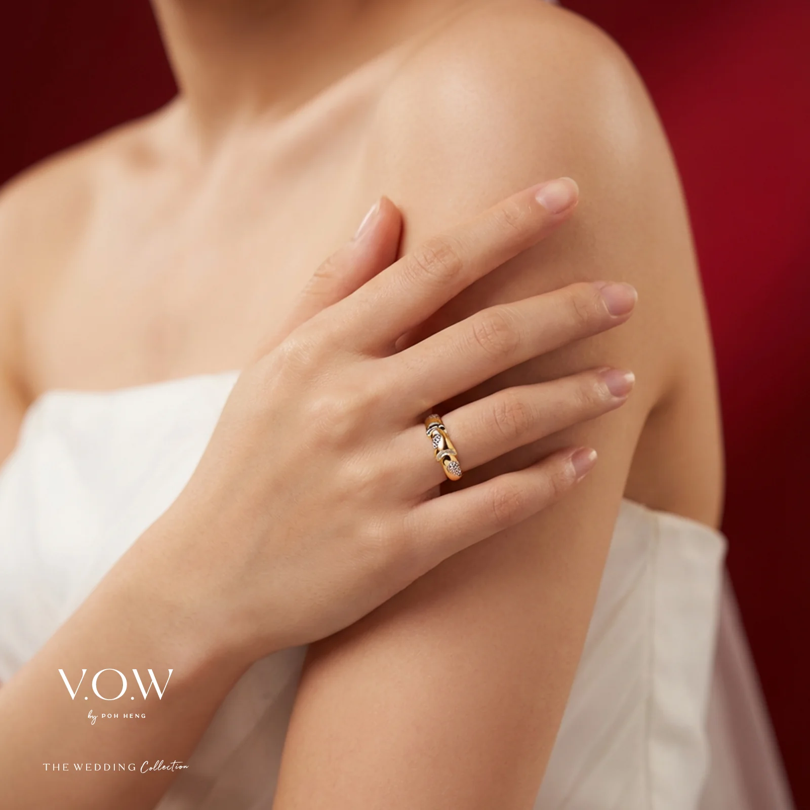 Perpetual Affection Ring in Yellow White Gold (A22KGROUP145V0884A) - Image 2