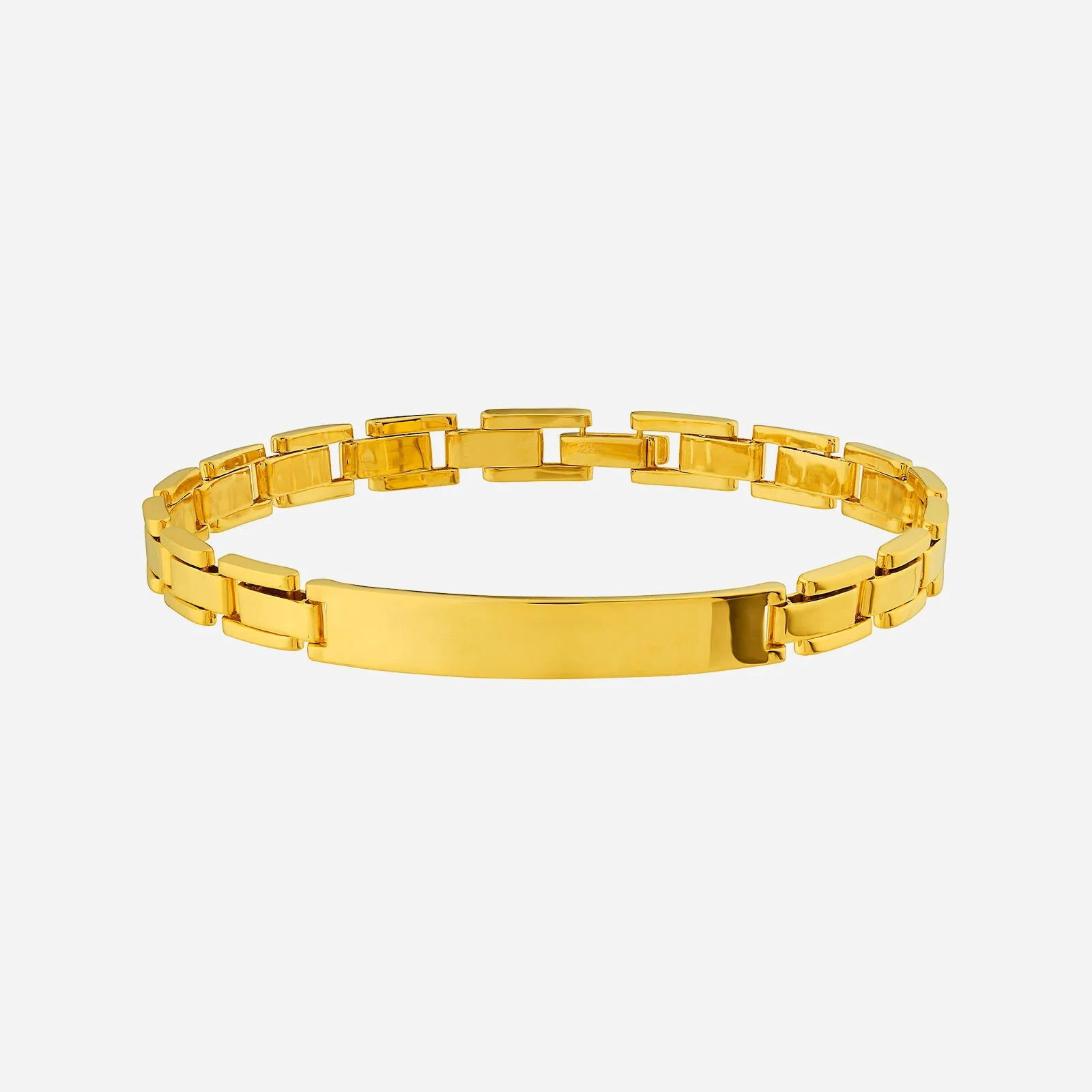 Personalised Name Bracelet in Yellow Gold (E22KSTYLE0480A)