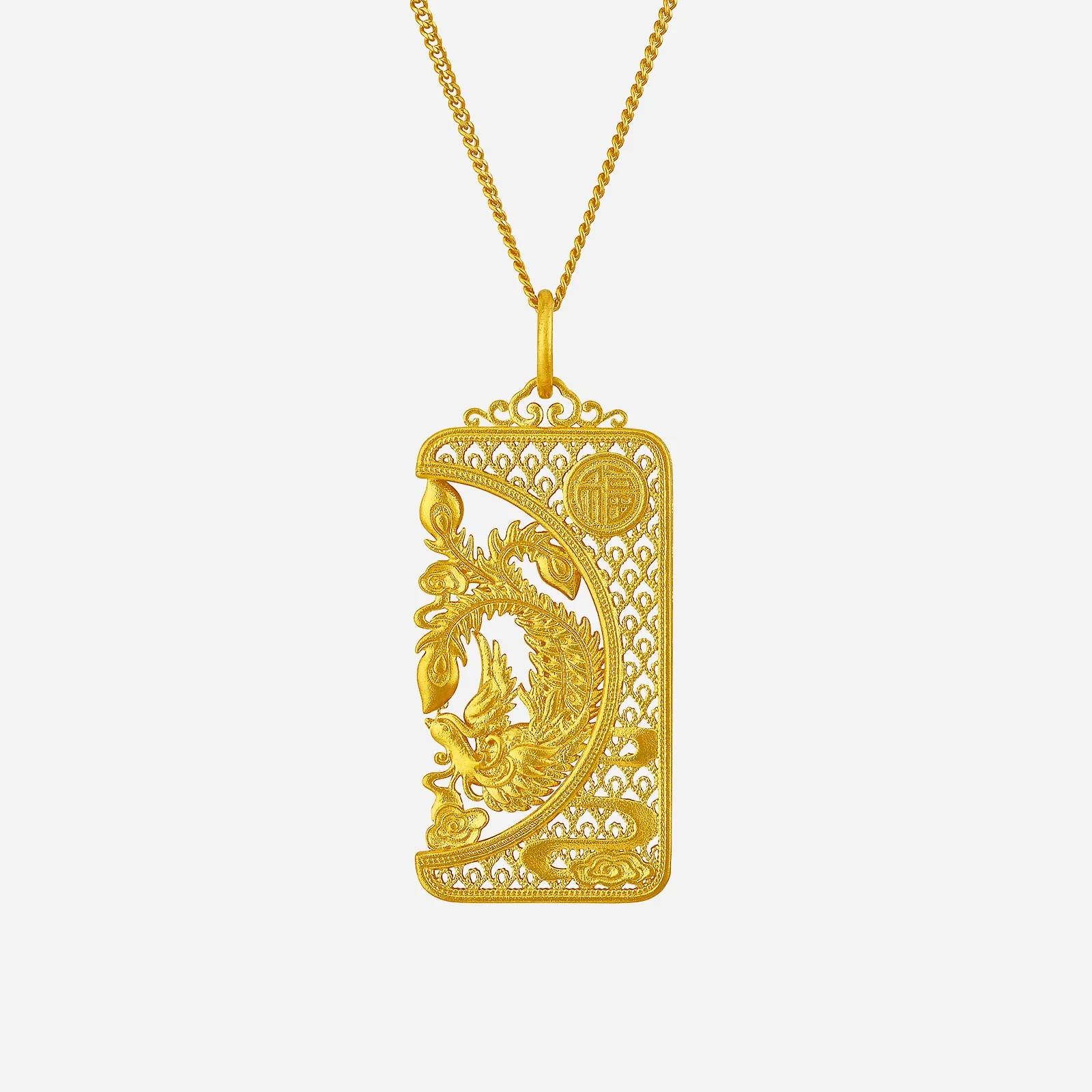 Phoenix Pendant in Yellow Gold (G999STYLE1555A) - Image 2