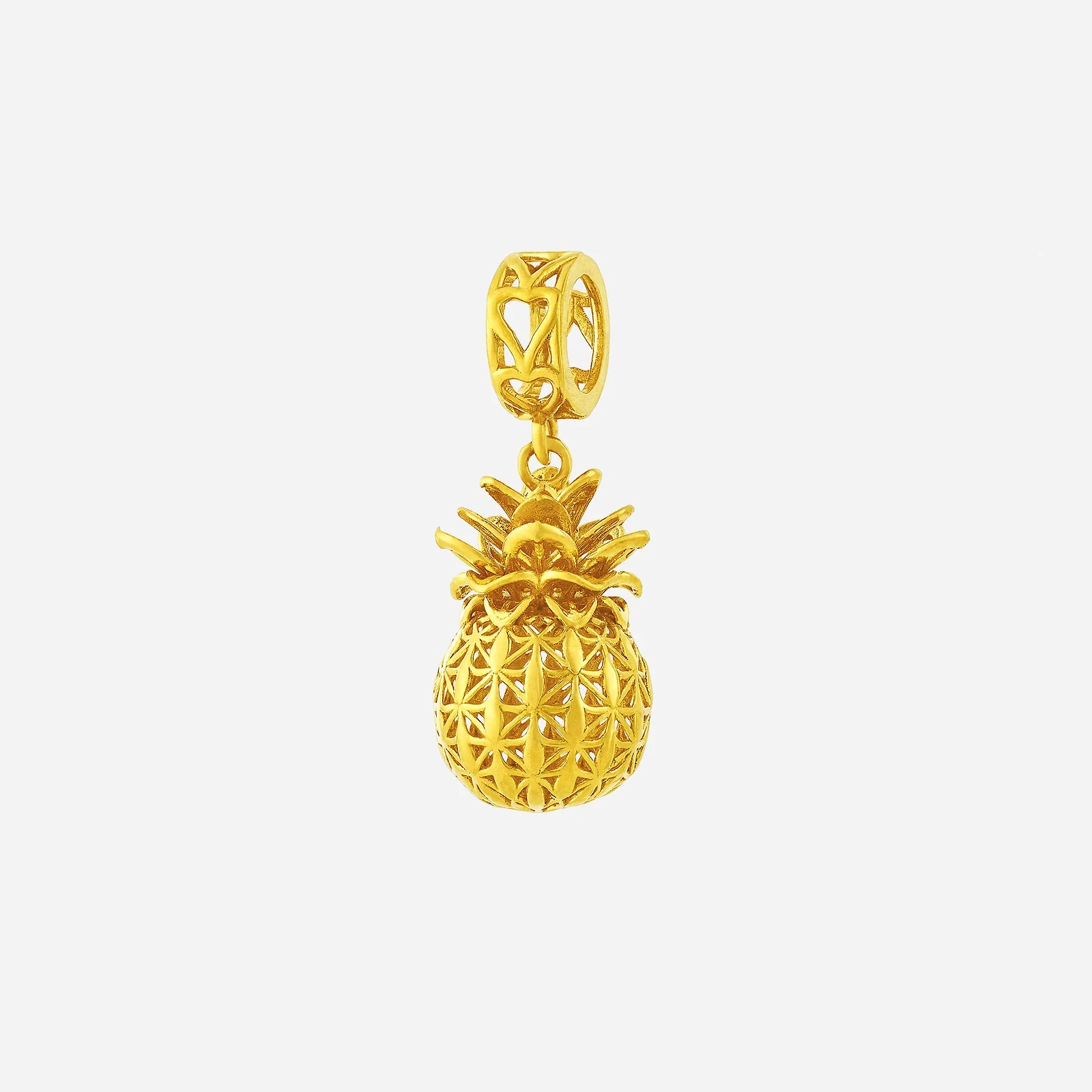 Pineapple Charm Pendant in Yellow Gold (G22KSTYLE1843A)