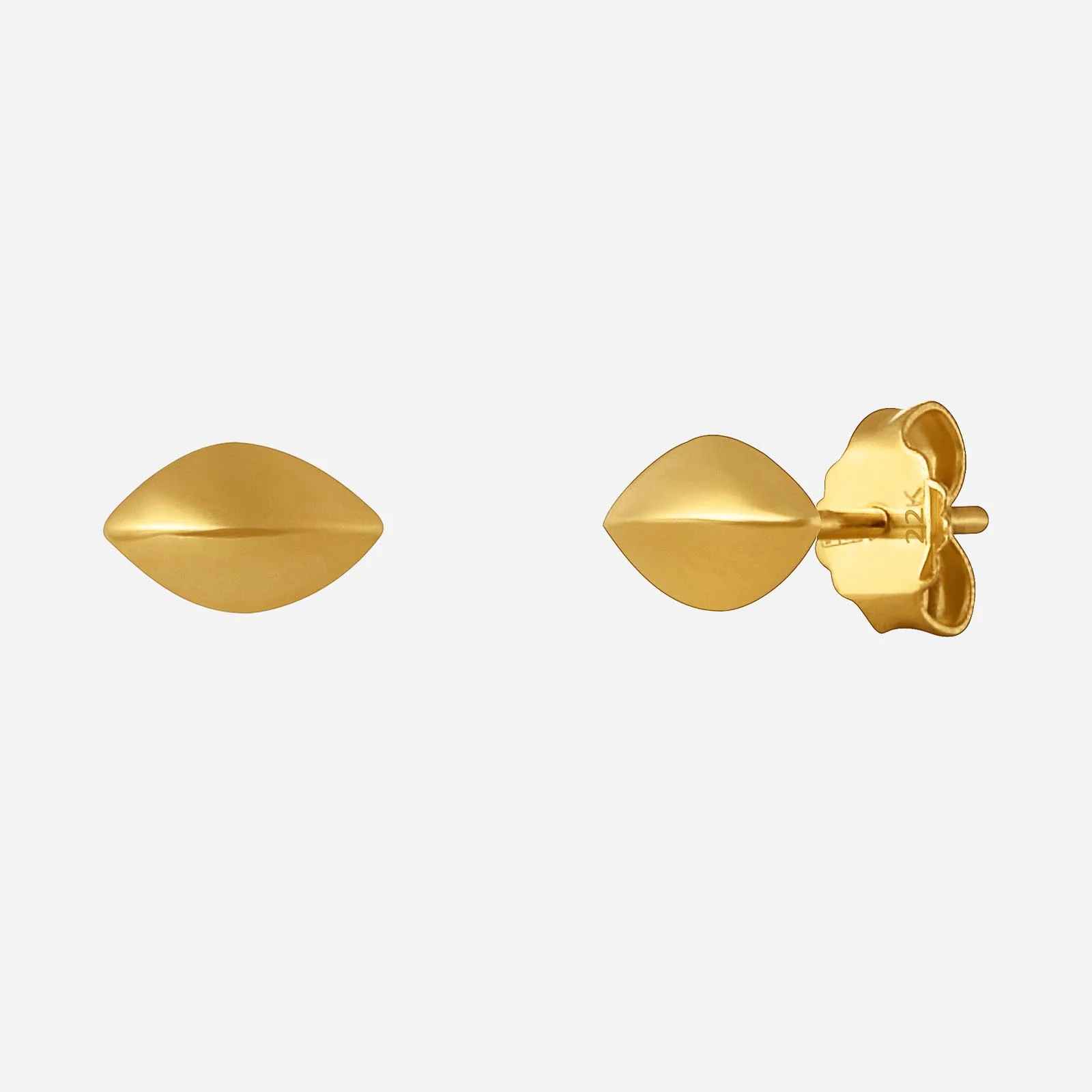Precious Petal Earrings in Yellow Gold (H22KSTYLE0929A)
