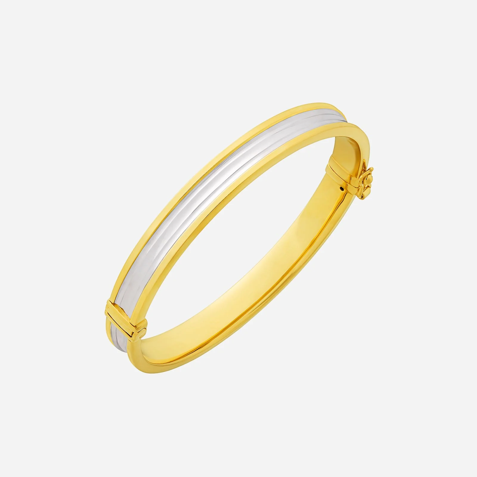 Priscilla Bangle in Yellow White Gold (DSTYLES013T0041A)