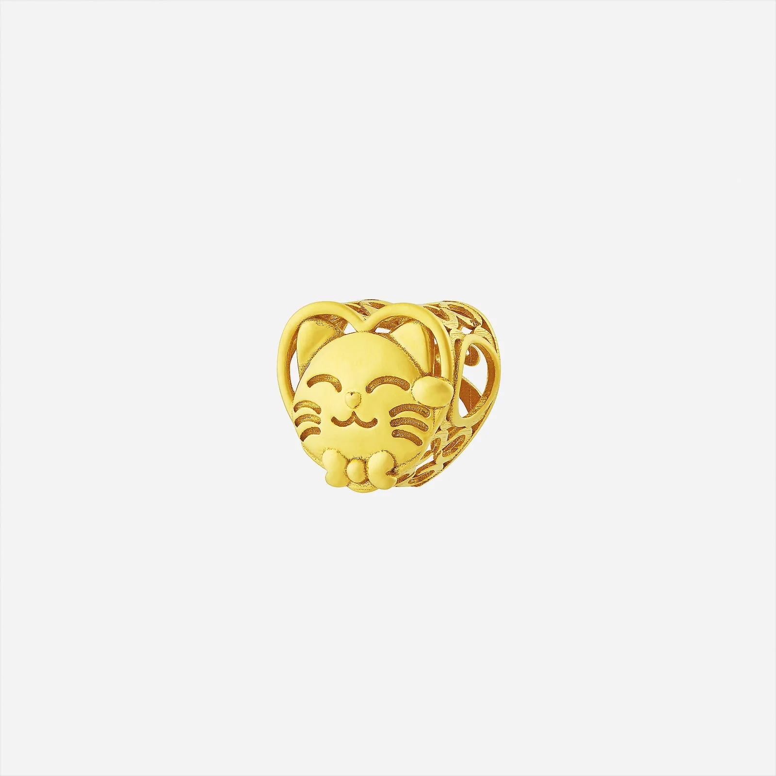 Prosperity Cat Charm in Yellow Gold (G22KSTYLE1717A)
