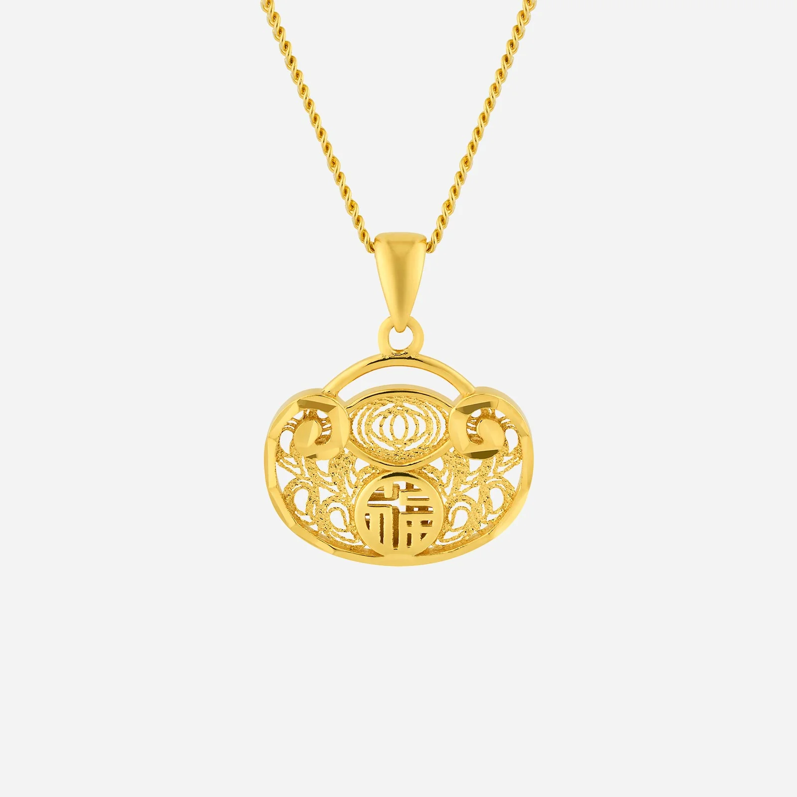 Prosperity Pendant in Yellow Gold (G22KSTYLE1411A)