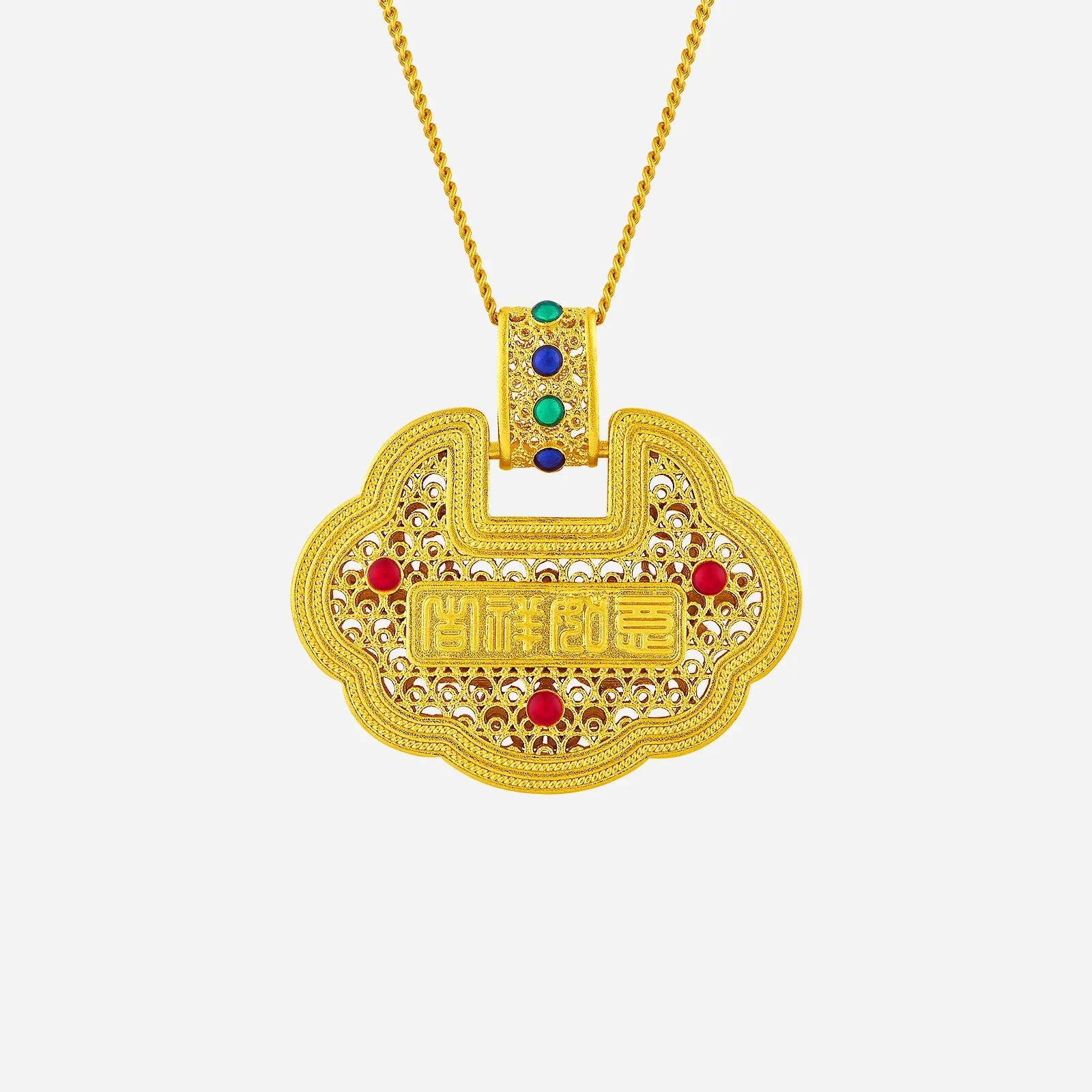 Prosperity Pendant in Yellow Gold (G999STYLE1904A) - Image 2