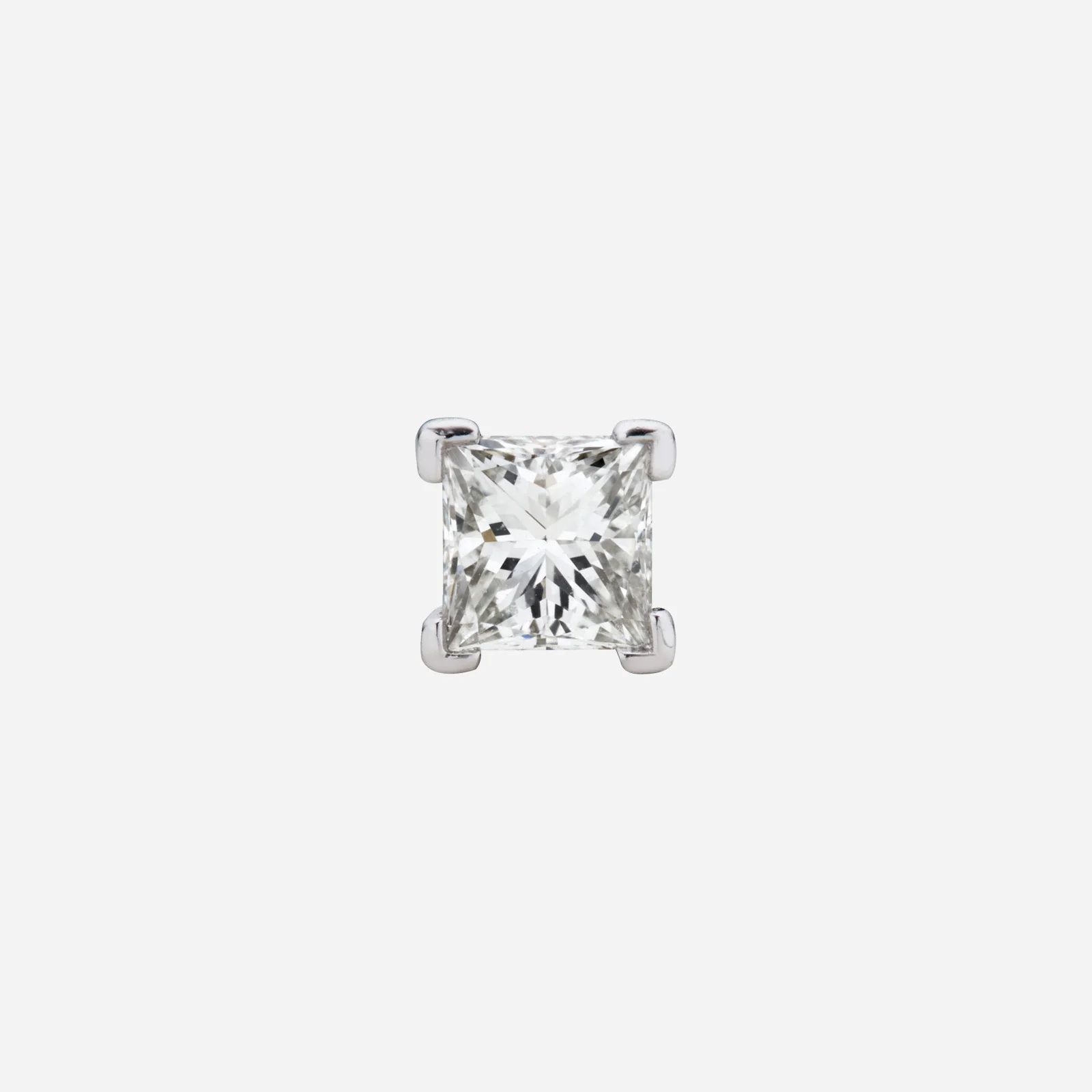 Quadrillion Cut Diamond Earring in White Gold (HDIAFREESTYLE1024A)