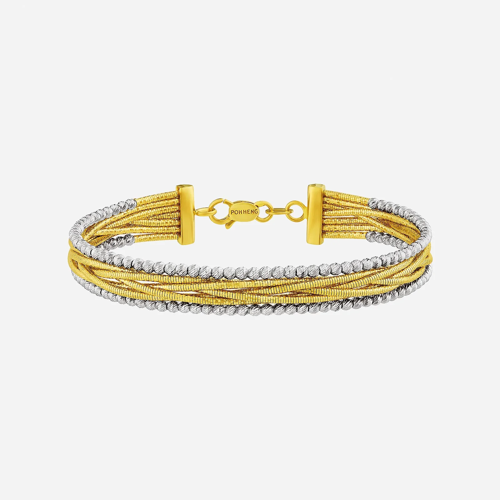 Radiant Bangle in Yellow White Gold (D22KSTYLE0372A)