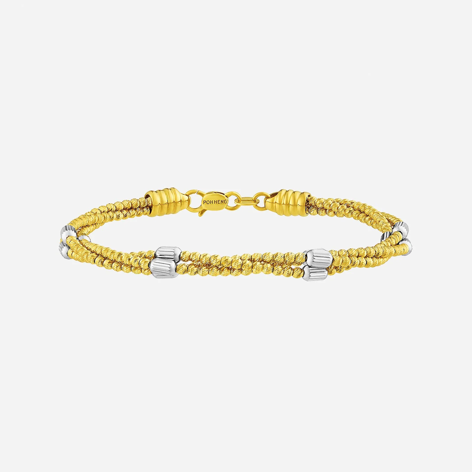 Radiant Bangle in Yellow White Gold (D22KSTYLE0375A)