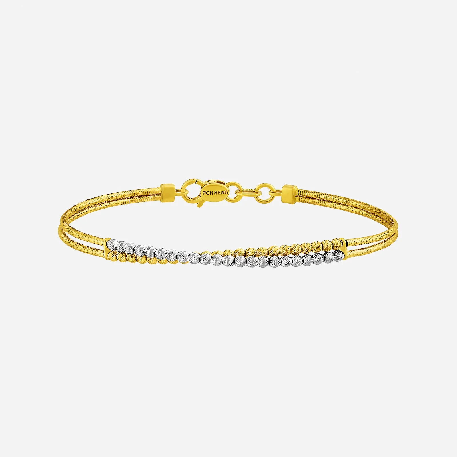 Radiant Bangle in Yellow White Gold (D22KSTYLE0378A)