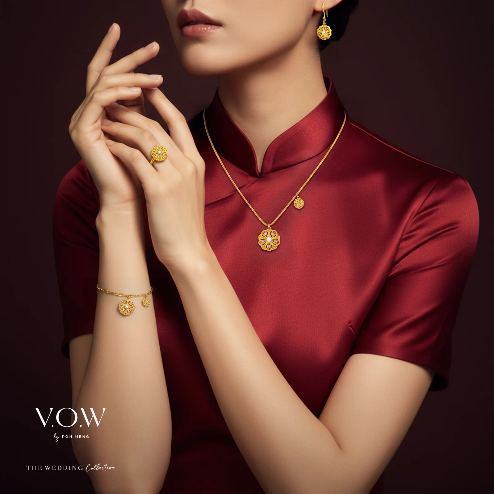 Radiant Blossom Bracelet in Yellow Gold (E999GROUP270V0683A) - Image 3