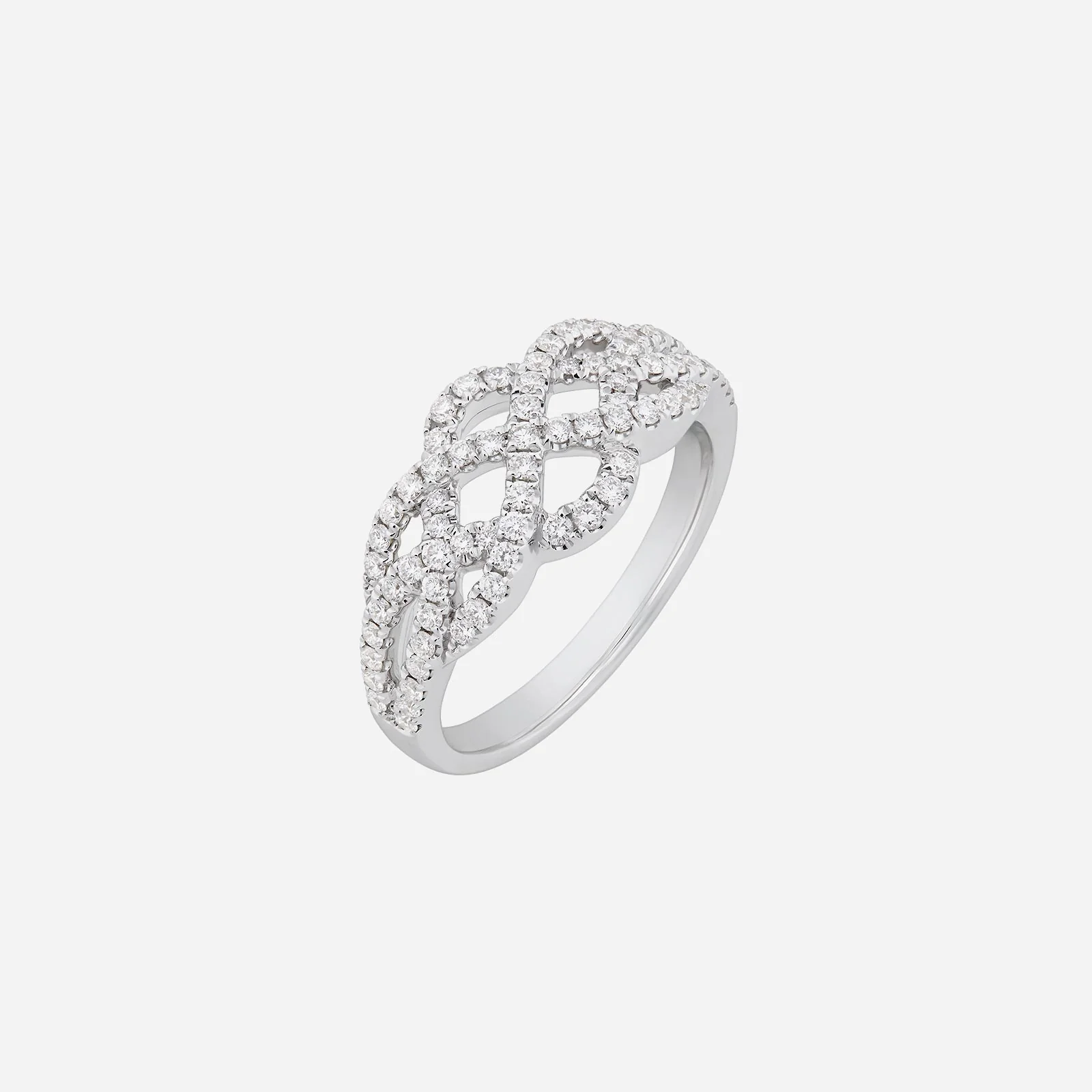 Regal Diamond Ring in White Gold (ADIASTYLE0839A)