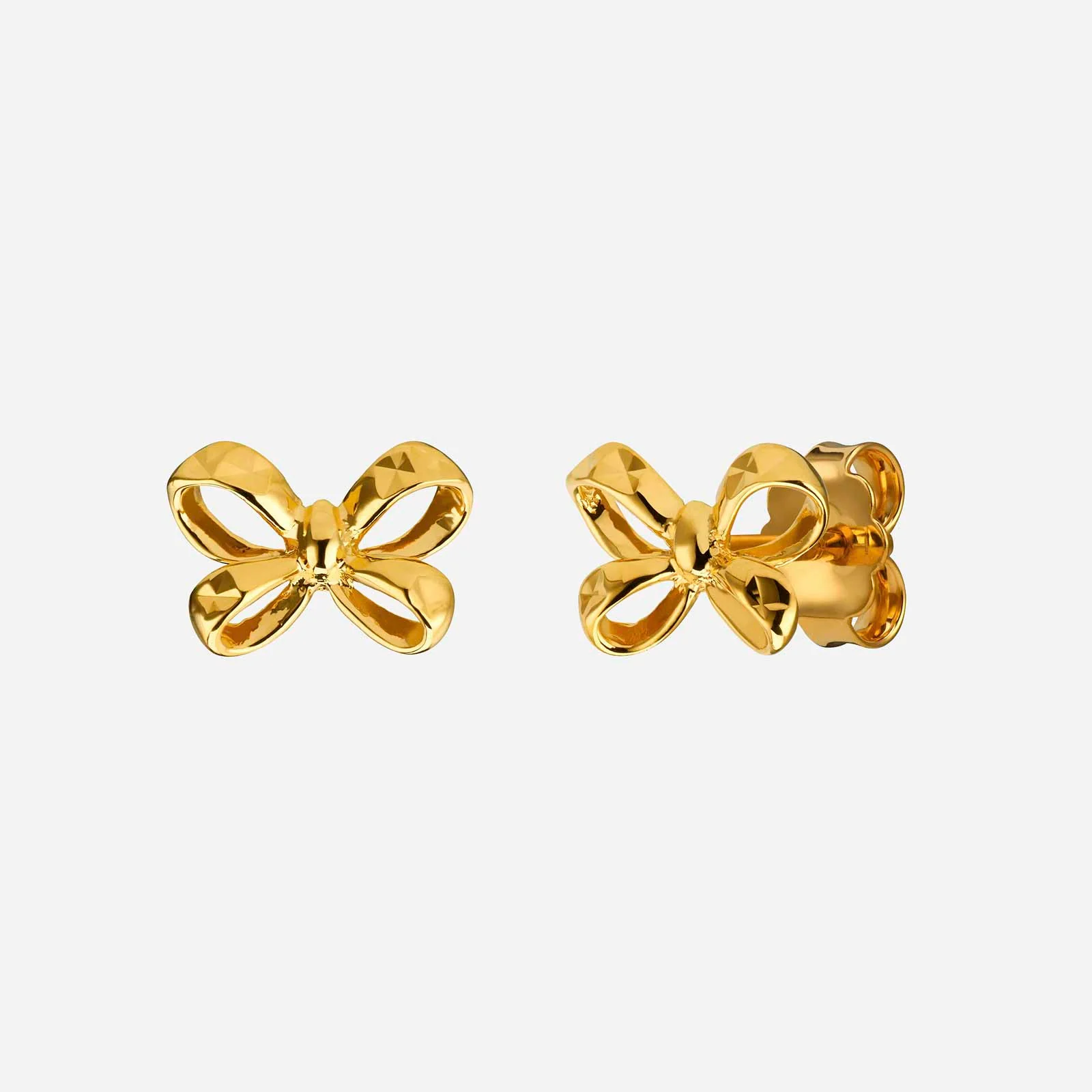 Ribbon Earrings in Yellow Gold (HSTYLES239R0002A)
