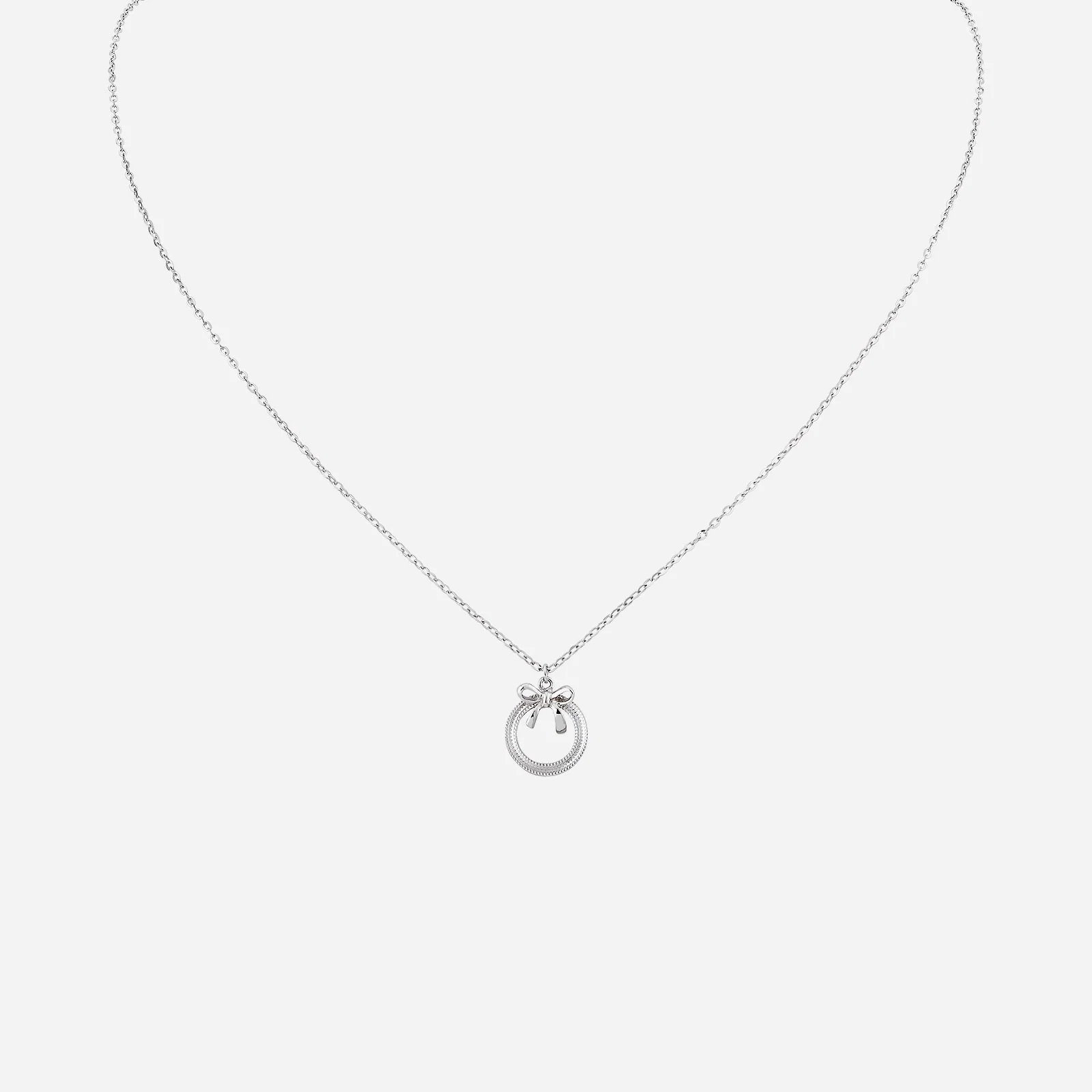 Ribbon Ring Necklace in White gold (F750STYLE0431A)