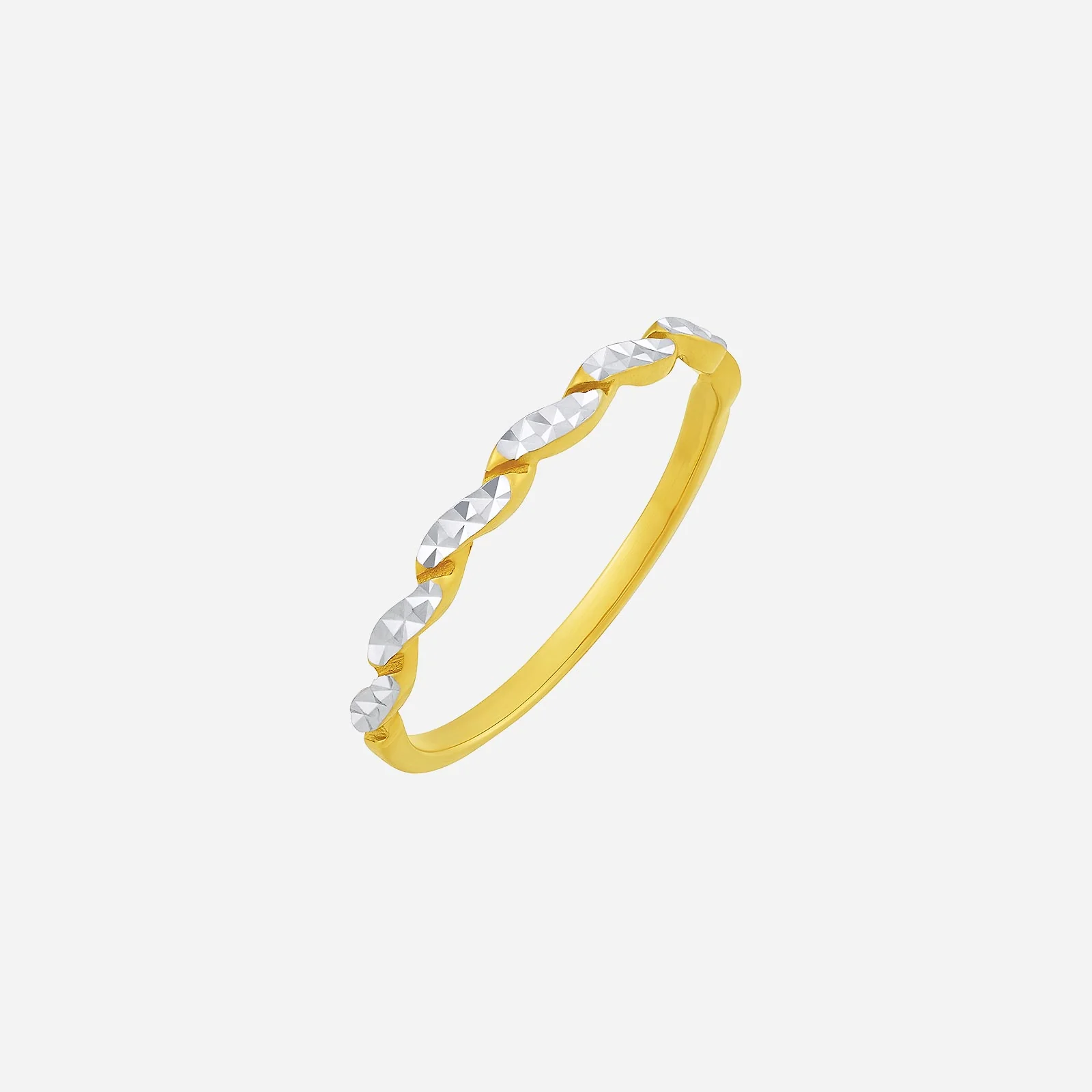 Ring in Yellow White Gold (A22KSTYLE0140A)