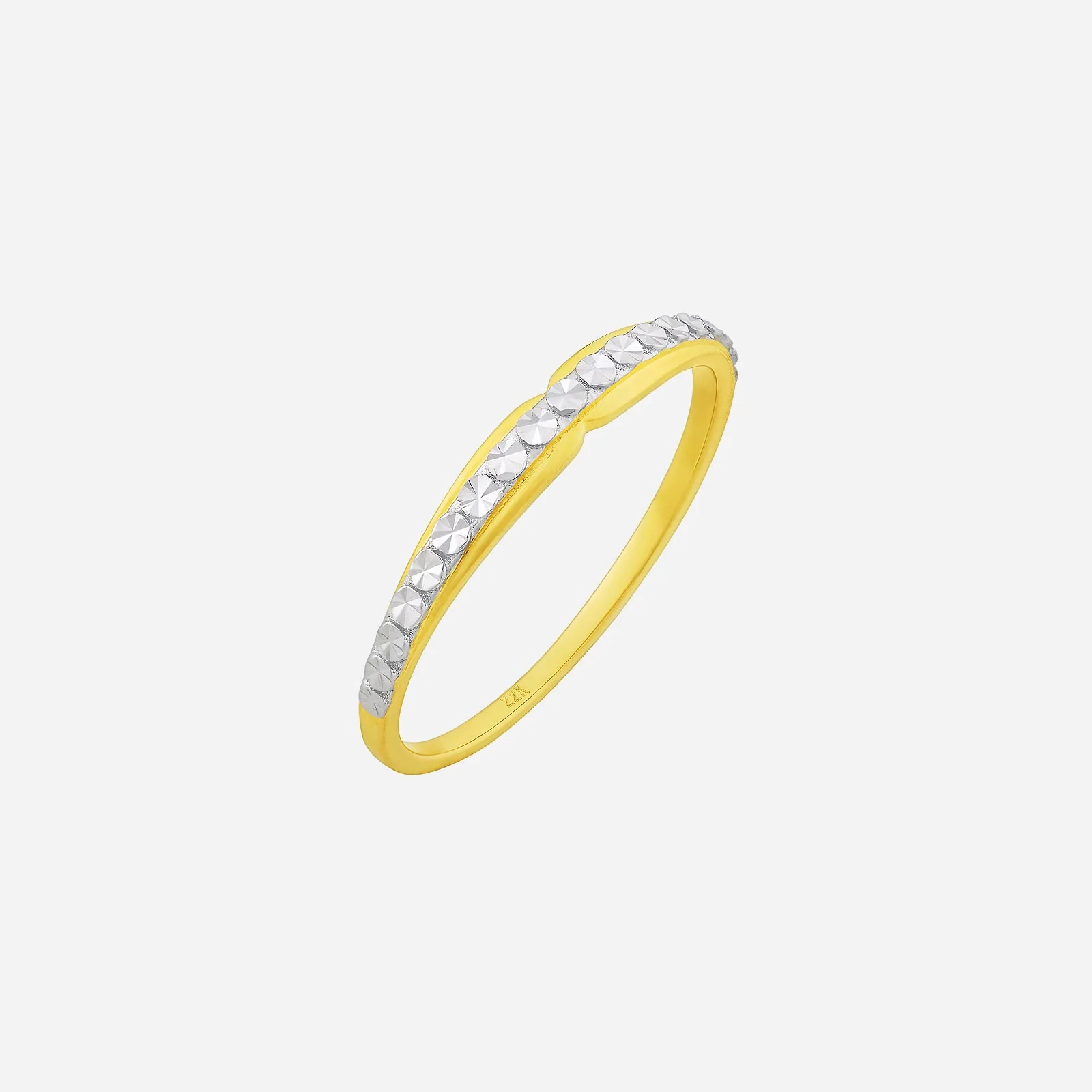 Ring in Yellow White Gold (A22KSTYLE0896A)