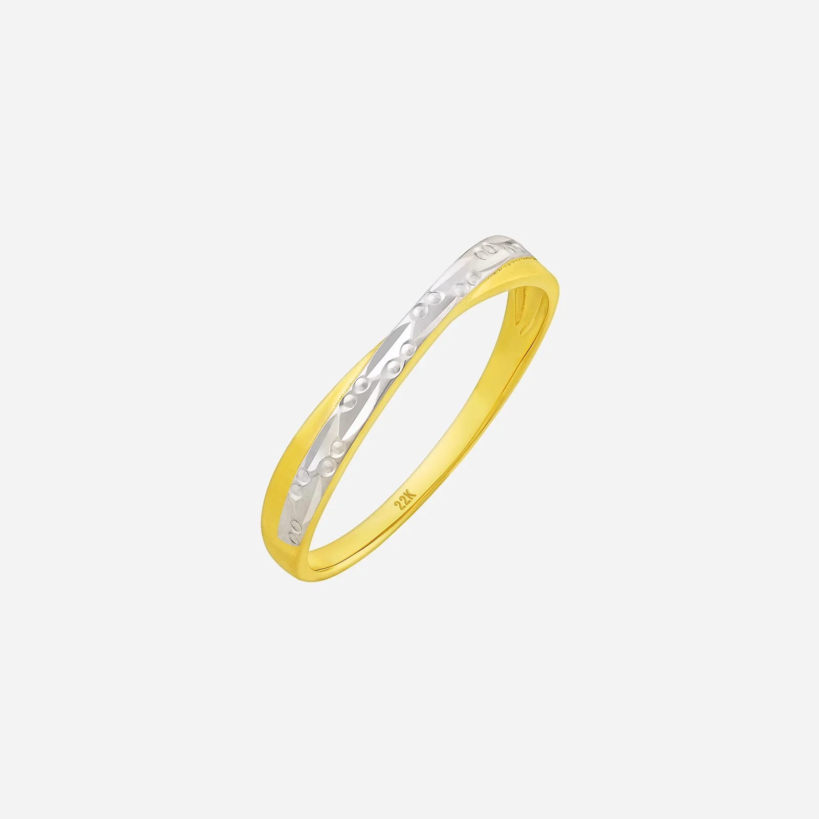 Ring in Yellow White Gold (A22KSTYLE0897A)