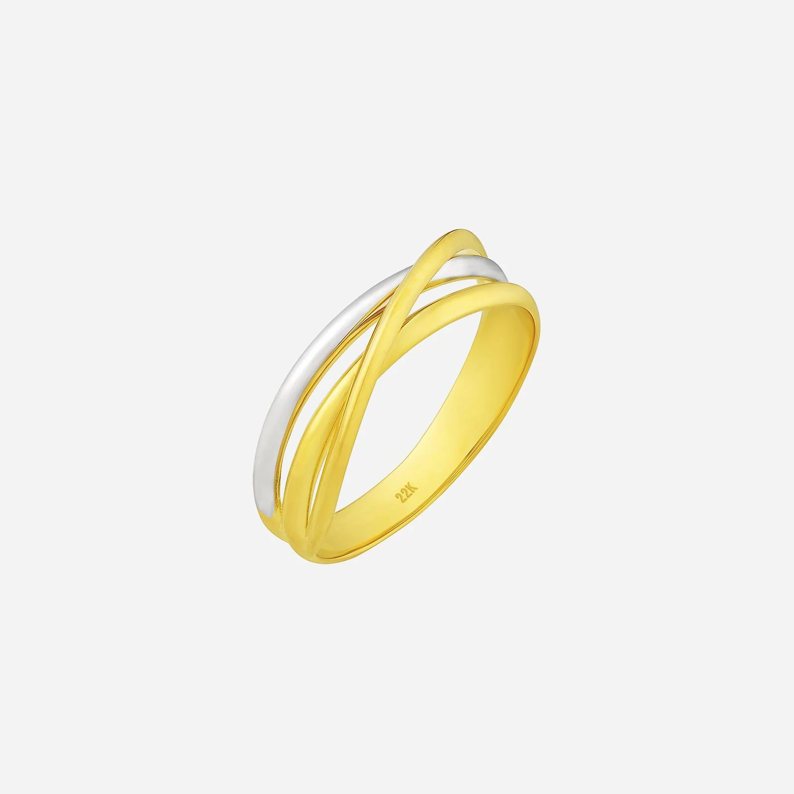 Ring in Yellow White Gold (A22KSTYLE0898A)