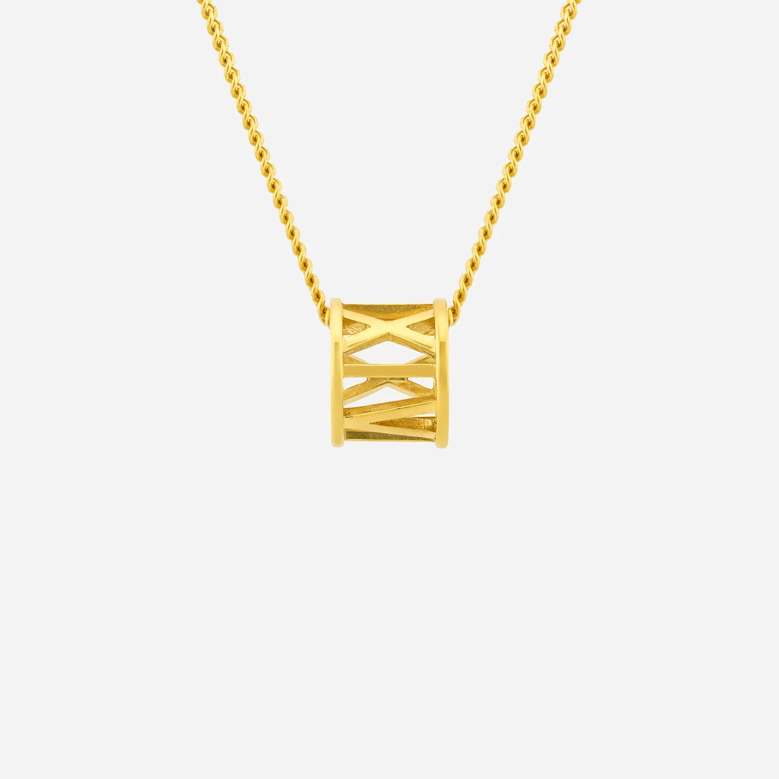 Roman Numeral Pendant in Yellow Gold (G22KSTYLE1278A)
