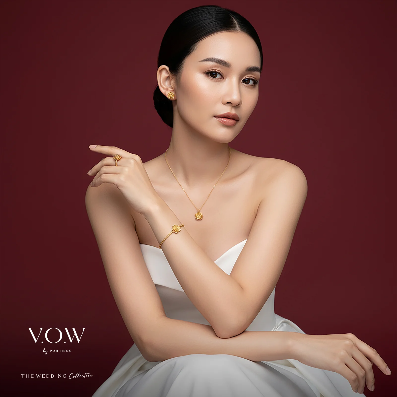 Rose Bracelet in Yellow Gold (E999GROUP135V0531A) - Image 3
