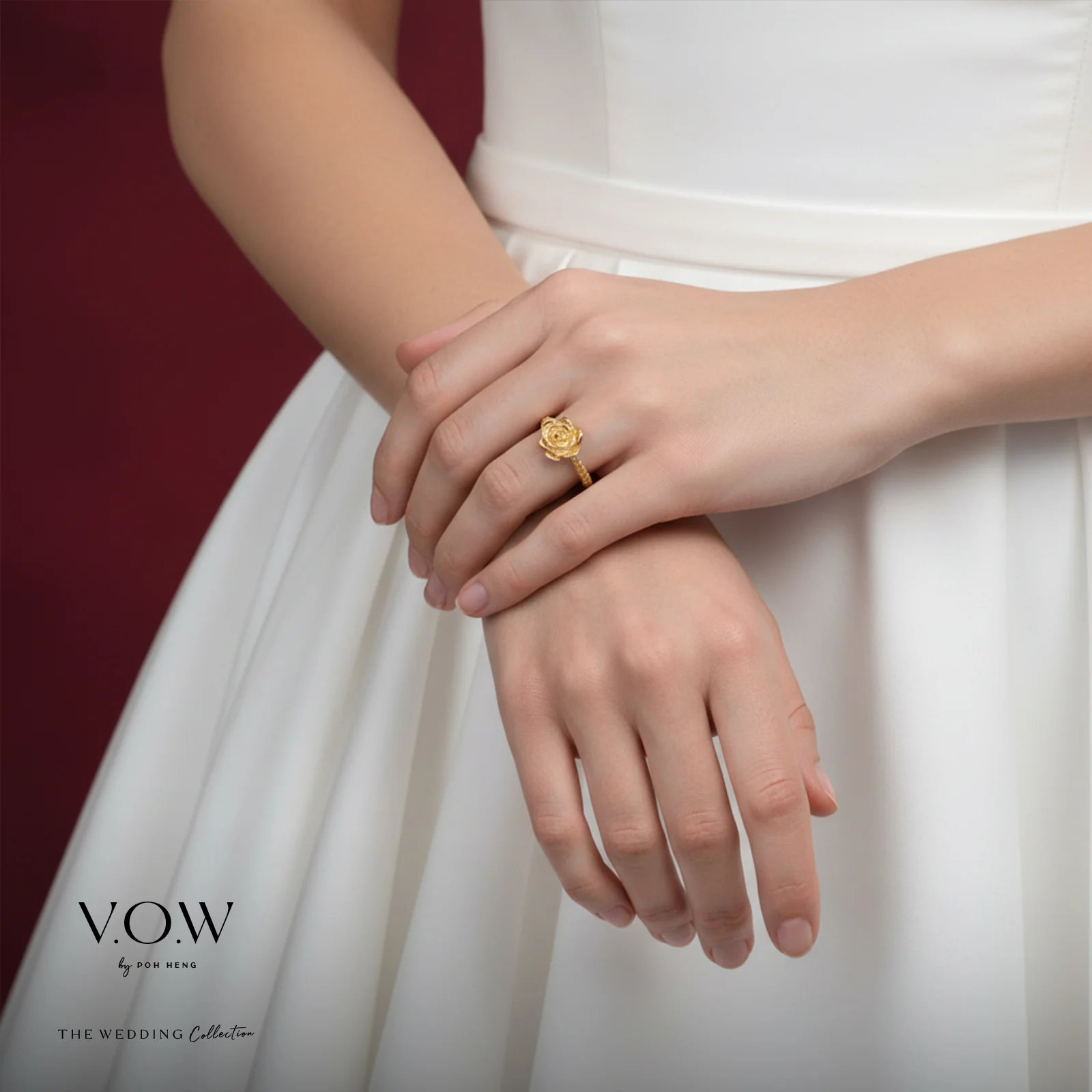 Rose Ring in Yellow Gold (A999GROUP135V0876A) - Image 2