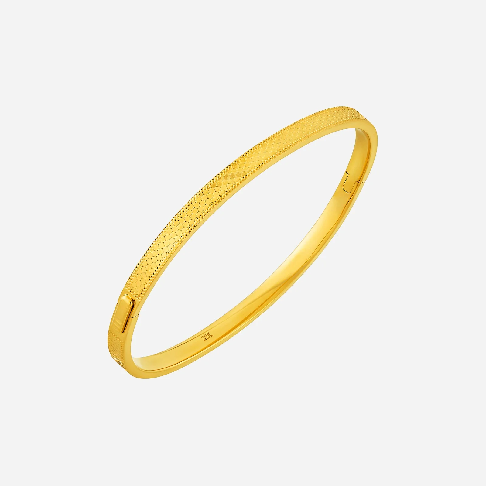 Scales Bangle in Yellow Gold (D22KSTYLE0271A)