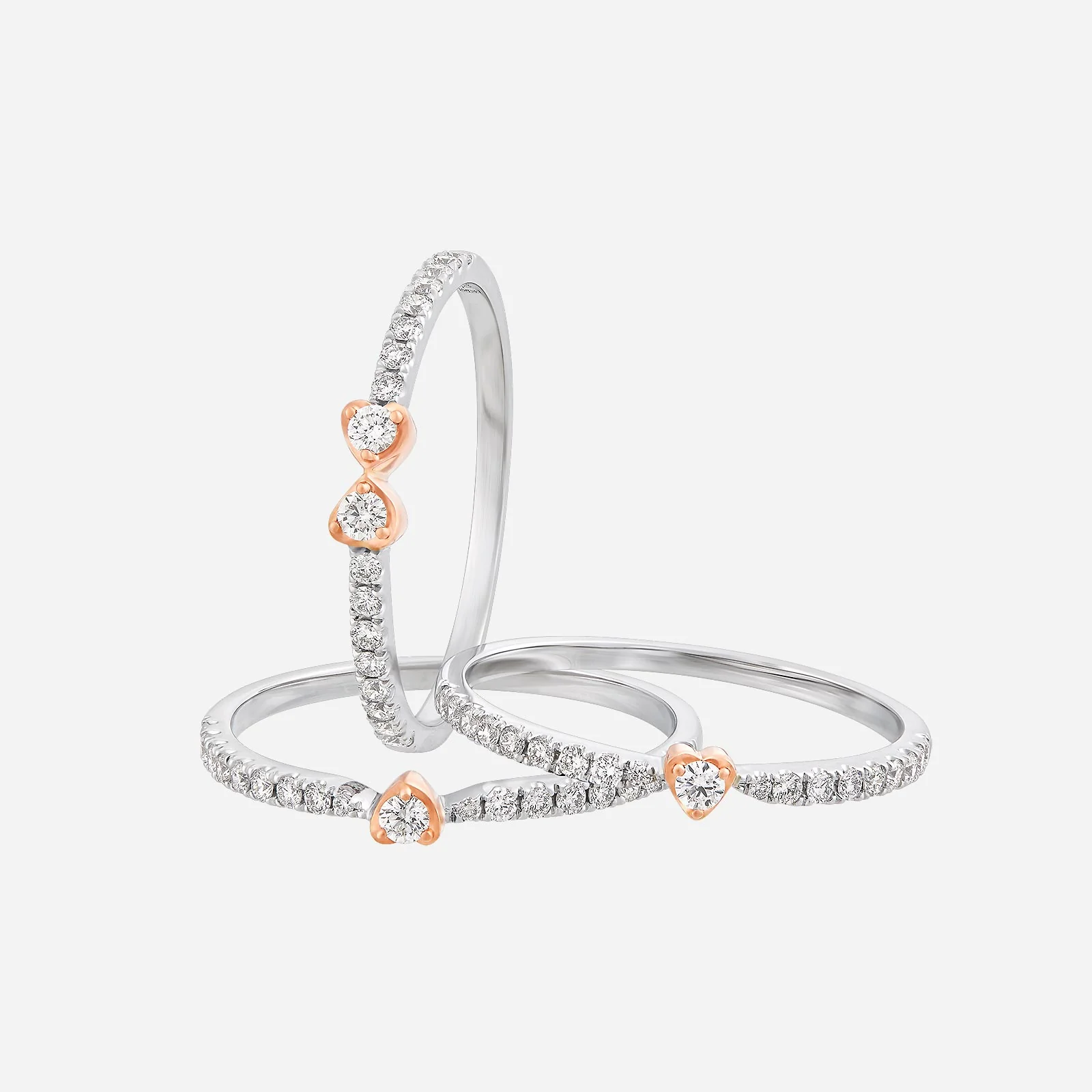 Seal of Love Diamond Ring in White Rose Gold (ADIASTYLE1103A) - Image 2