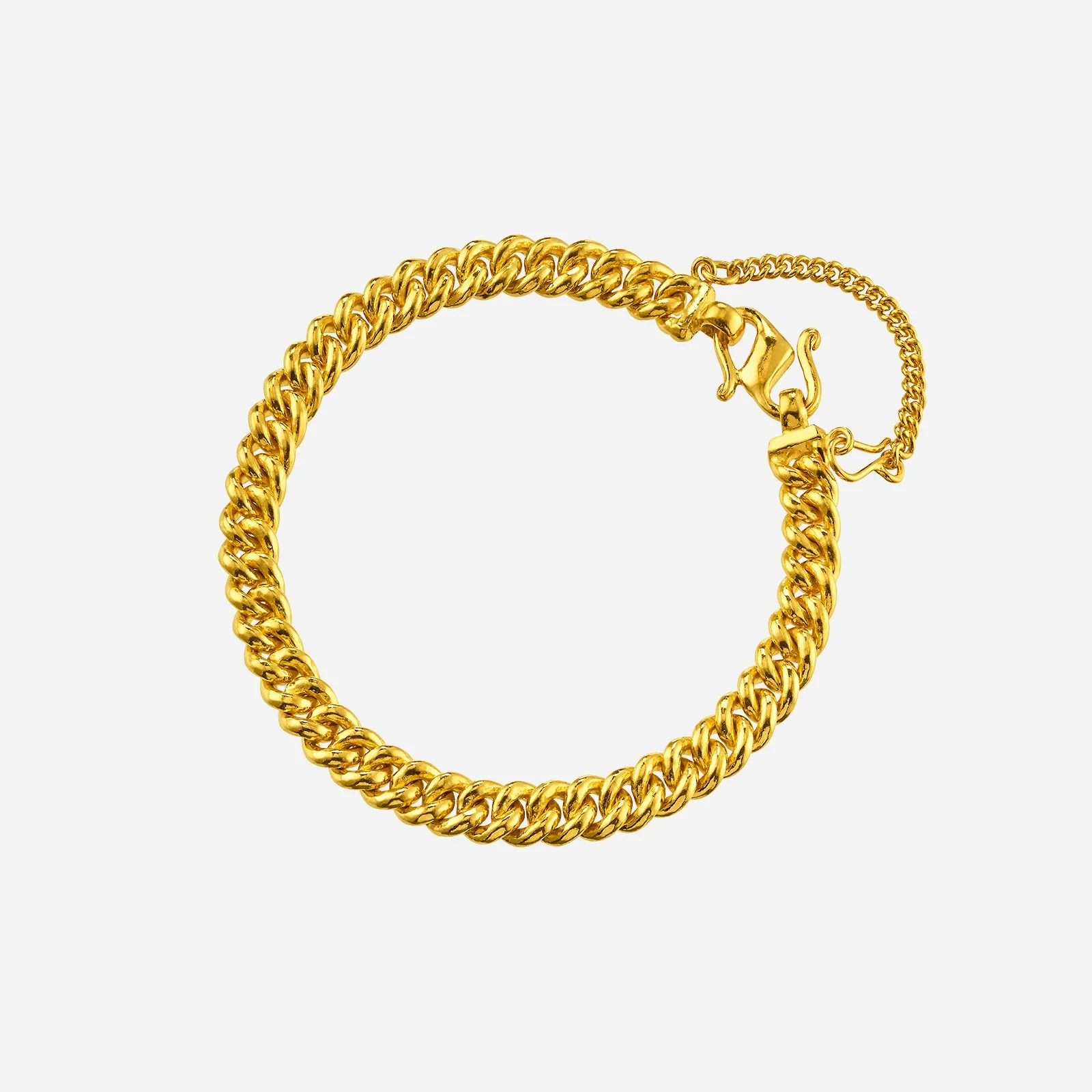 Single Link Chain Bracelet in Yellow Gold (ESINGLELINK0600019A)
