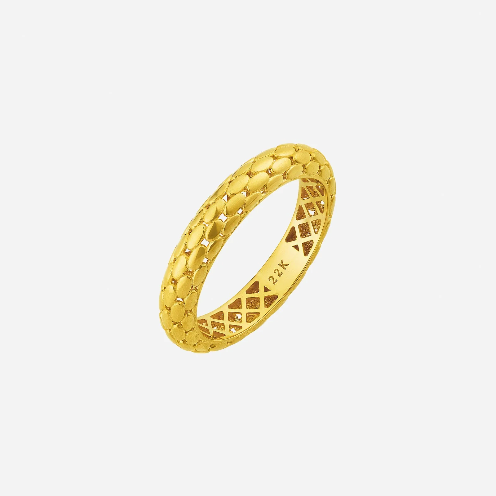 Snake Scale Band in Yellow Gold (C22KSTYLE0116A)