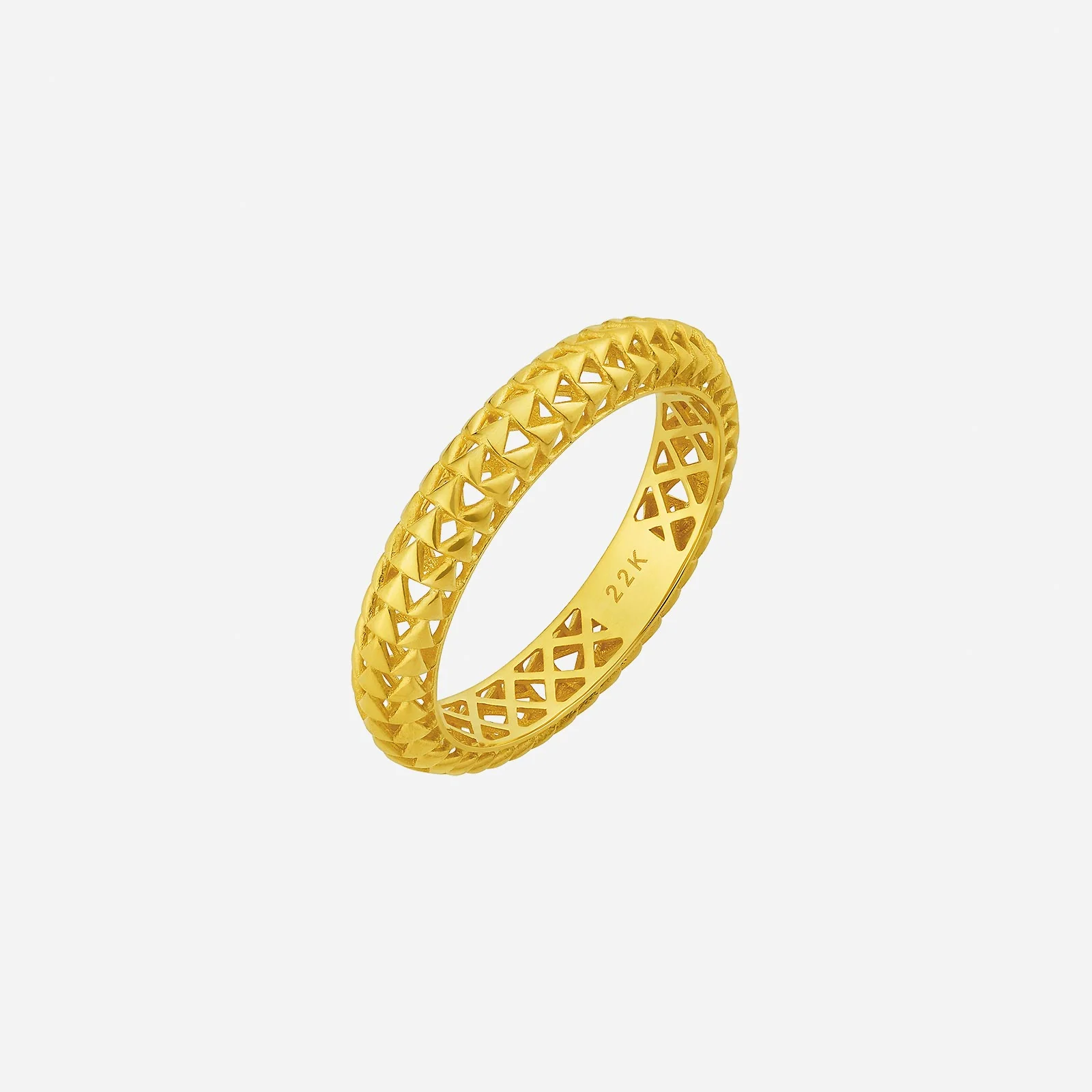 Snake Scale Band in Yellow Gold (C22KSTYLE0117A)