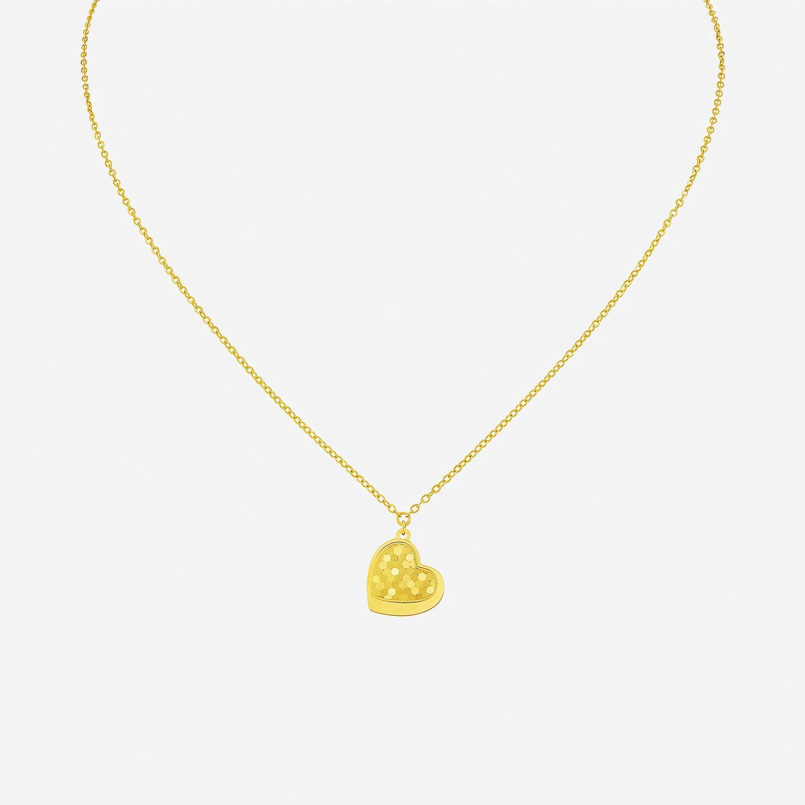Sparkling Love Necklace in Yellow Gold (F22KSTYLE0517A)