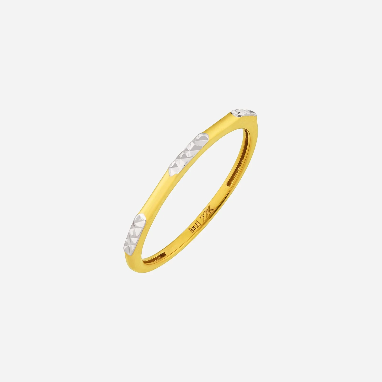 Sparkling Ring in Yellow White Gold (A22KFREESTYLE0848A)