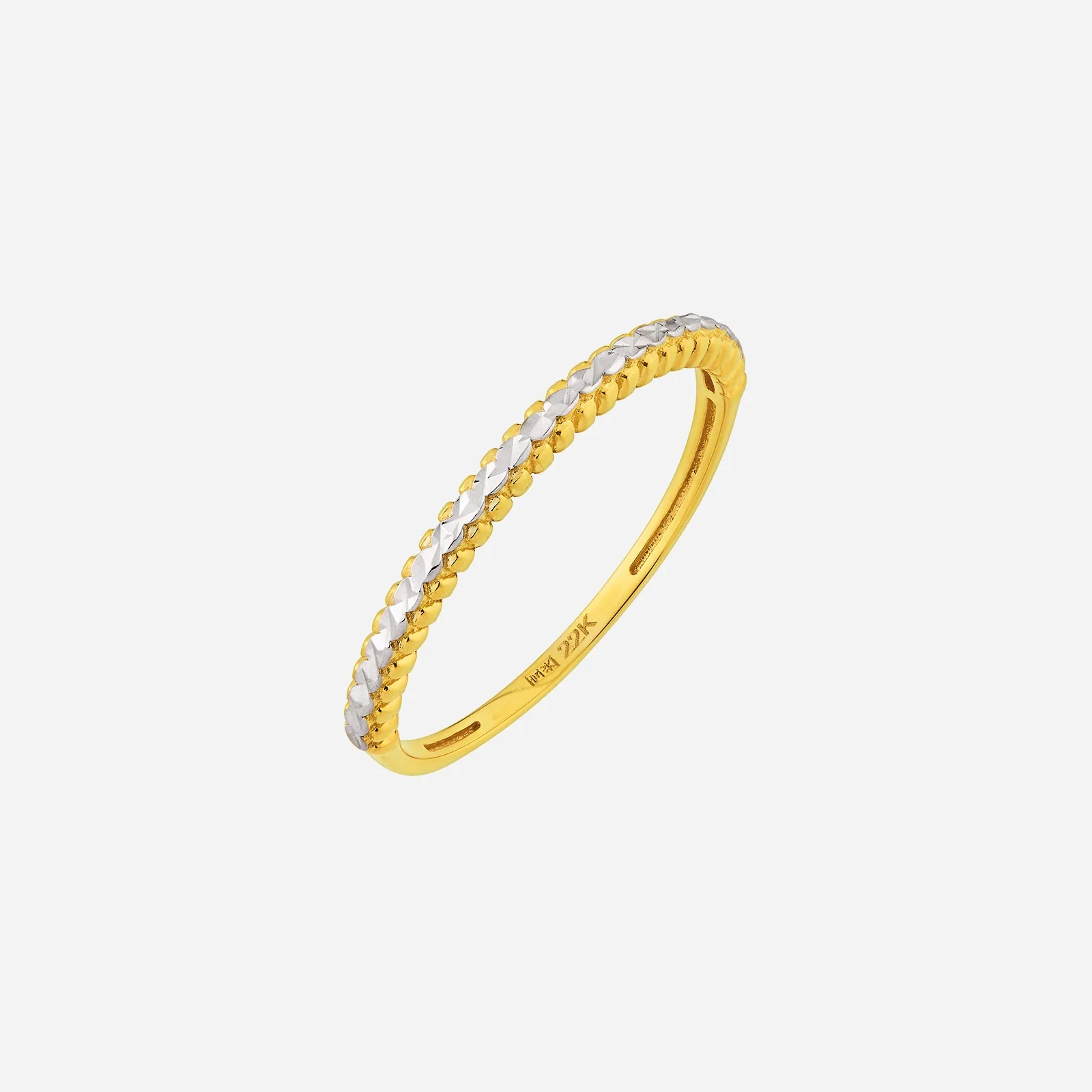 Sparkling Ring in Yellow White Gold (A22KFREESTYLE0850A)